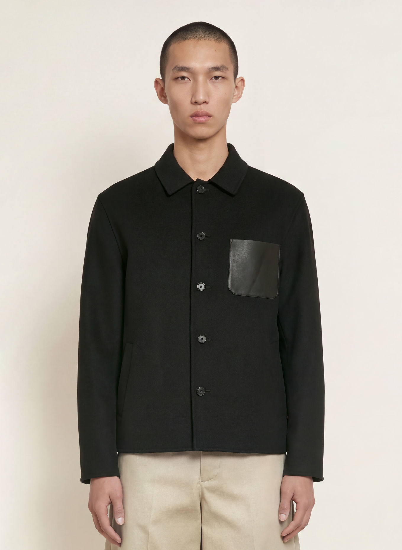 ARMA NAVID Overshirt: BLACK