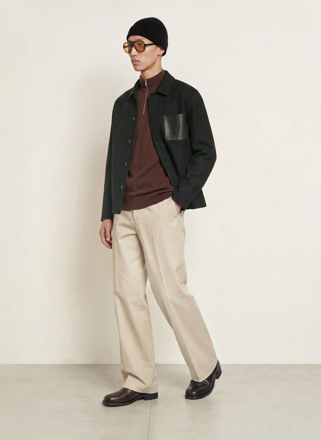 ARMA NAVID Overshirt: BLACK