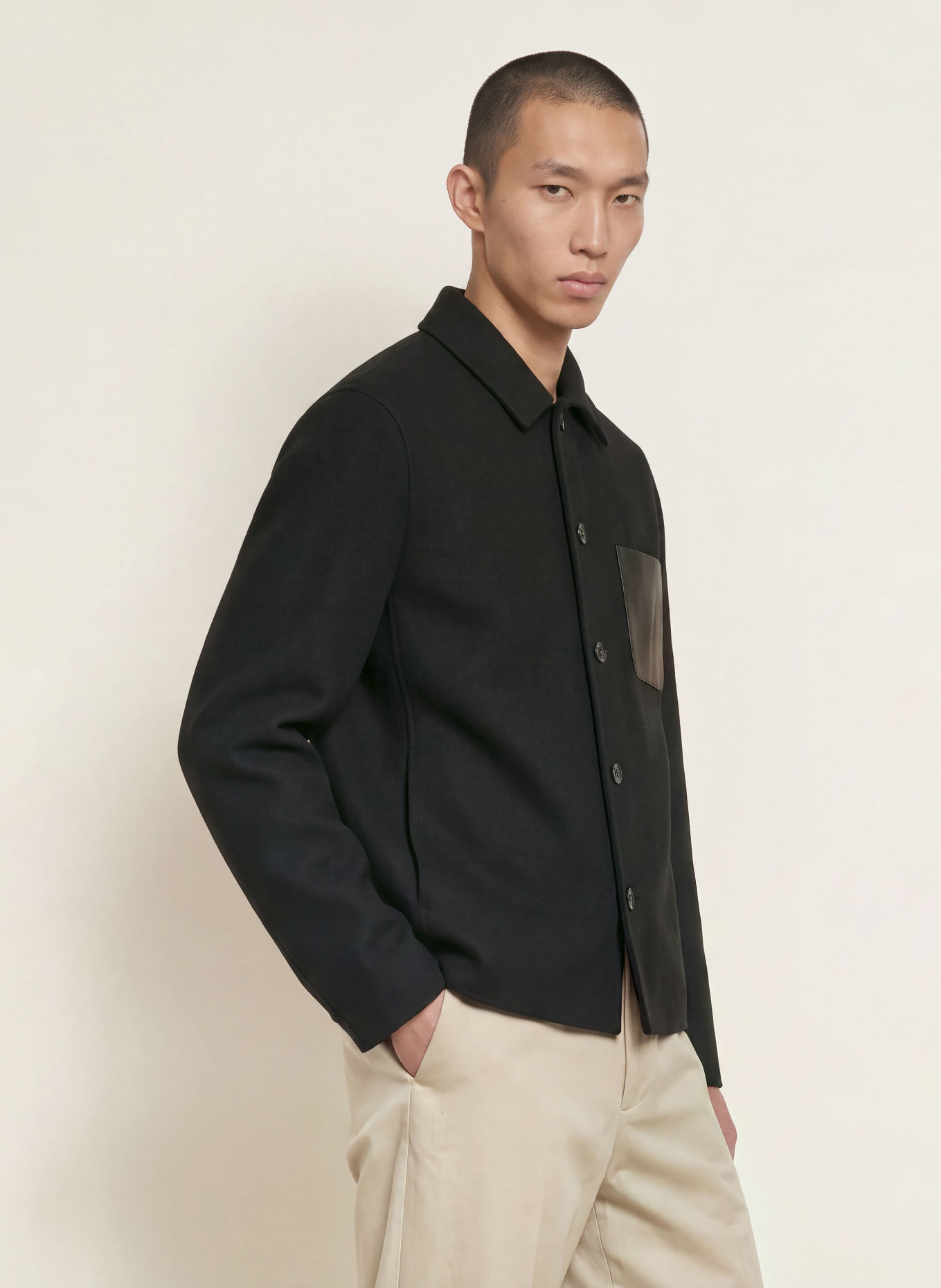 ARMA NAVID Overshirt: BLACK