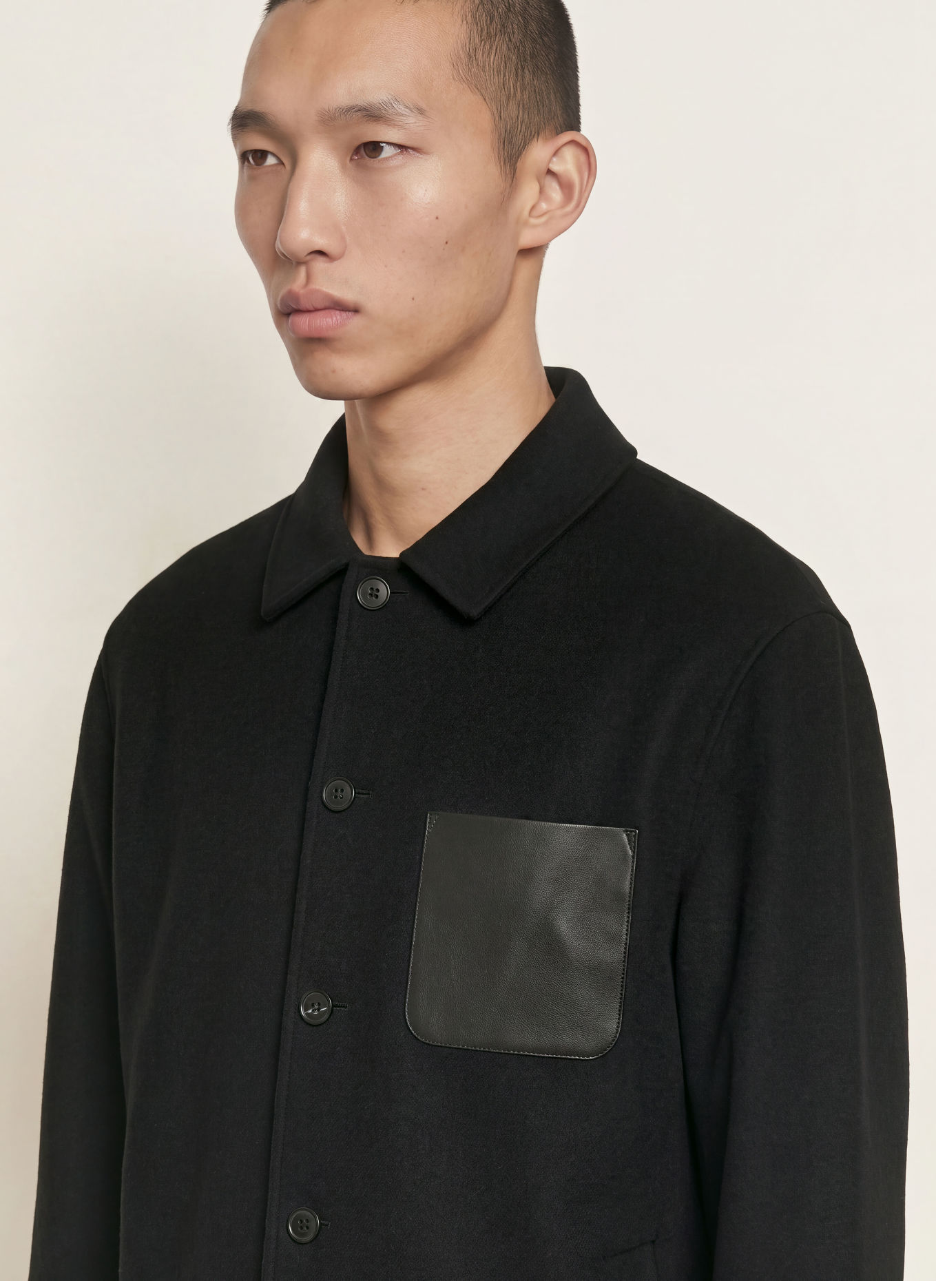 ARMA NAVID Overshirt: BLACK