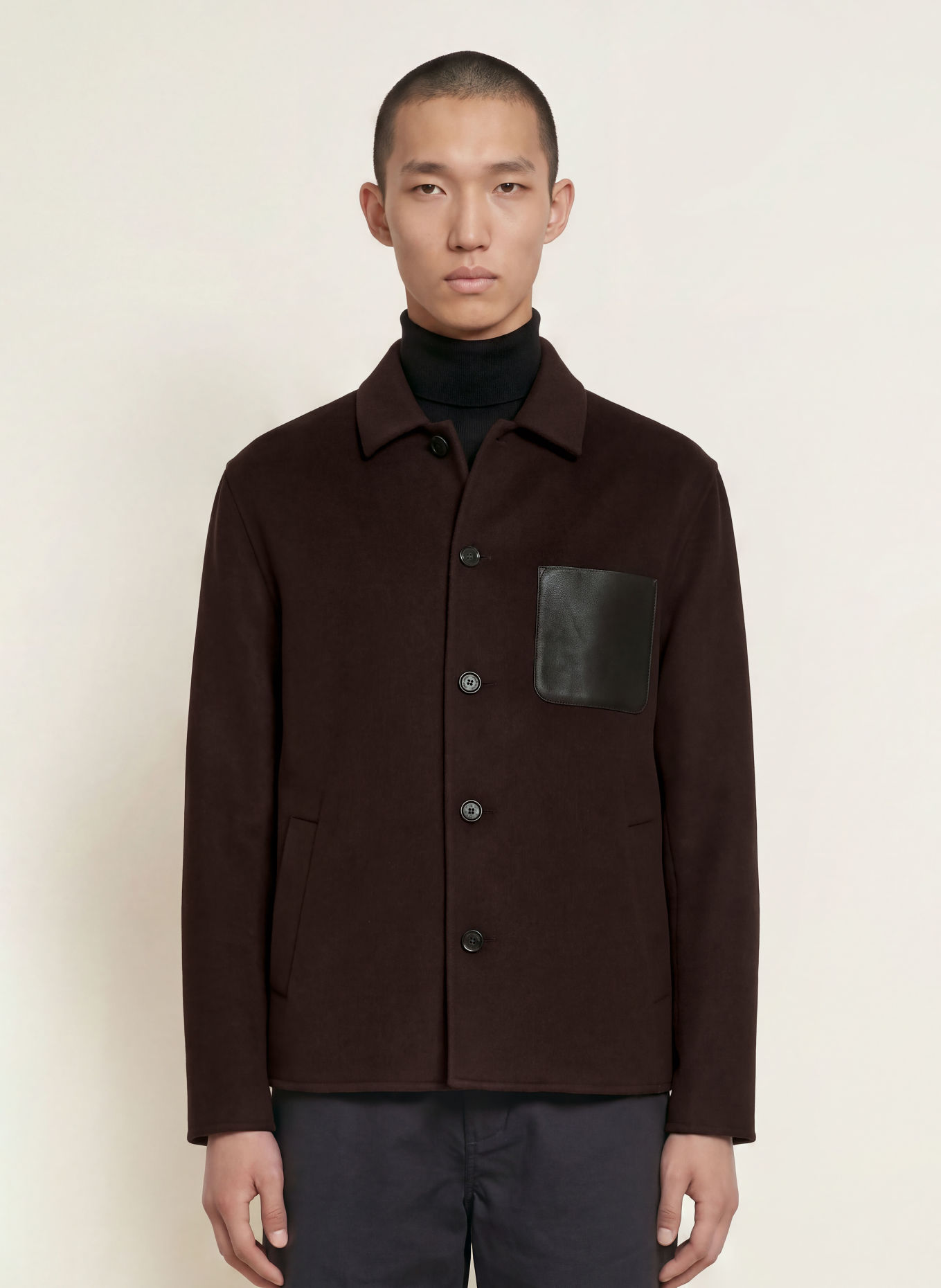 ARMA Płaszcz wierzchni NAVID: CIEMNOBRĄZOWY