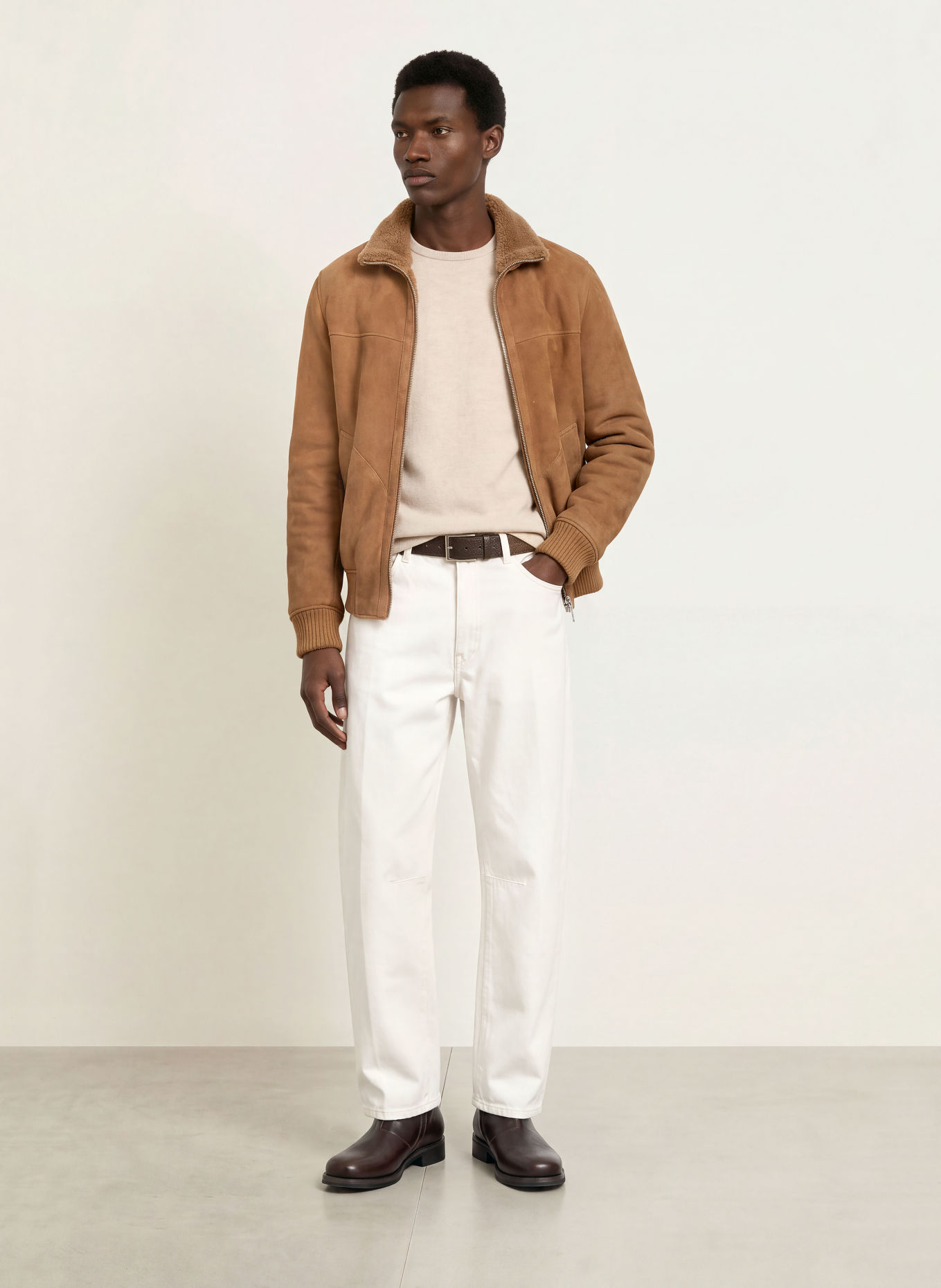 ARMA Lederjacke AREK: BRAUN