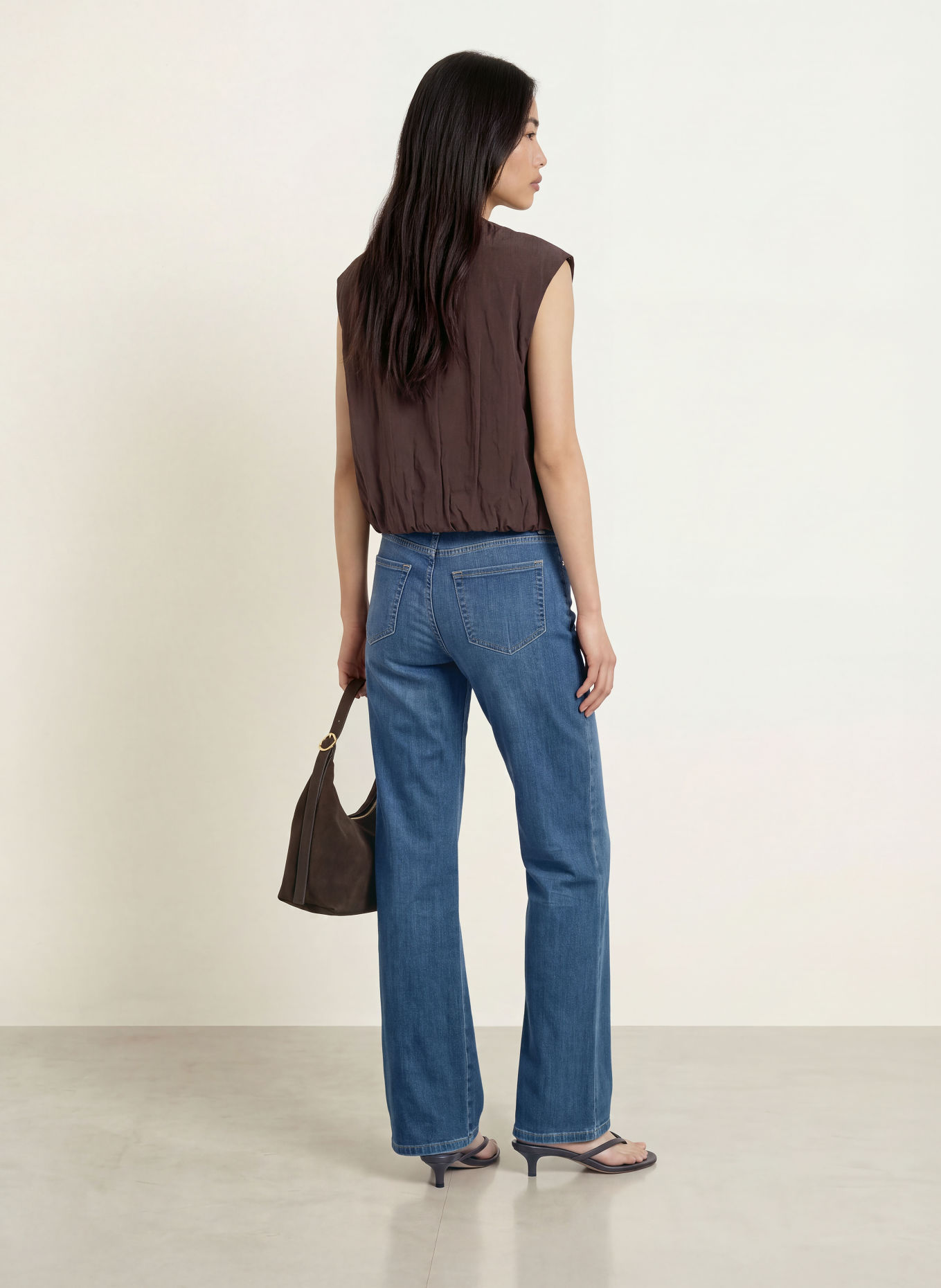 OPUS PANTS Jeans met wijde pijpen MELLY MODERN: 70193 dark blue