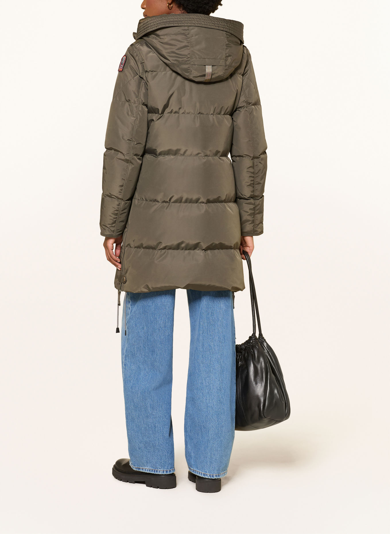 PARAJUMPERS Parka puchowa LONG BEAR z odpinanym kapturem: KHAKI