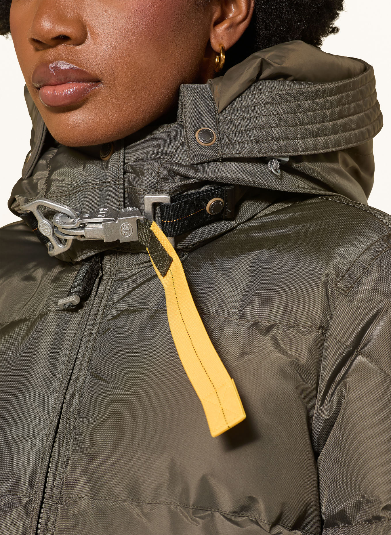 PARAJUMPERS Parka puchowa LONG BEAR z odpinanym kapturem: KHAKI