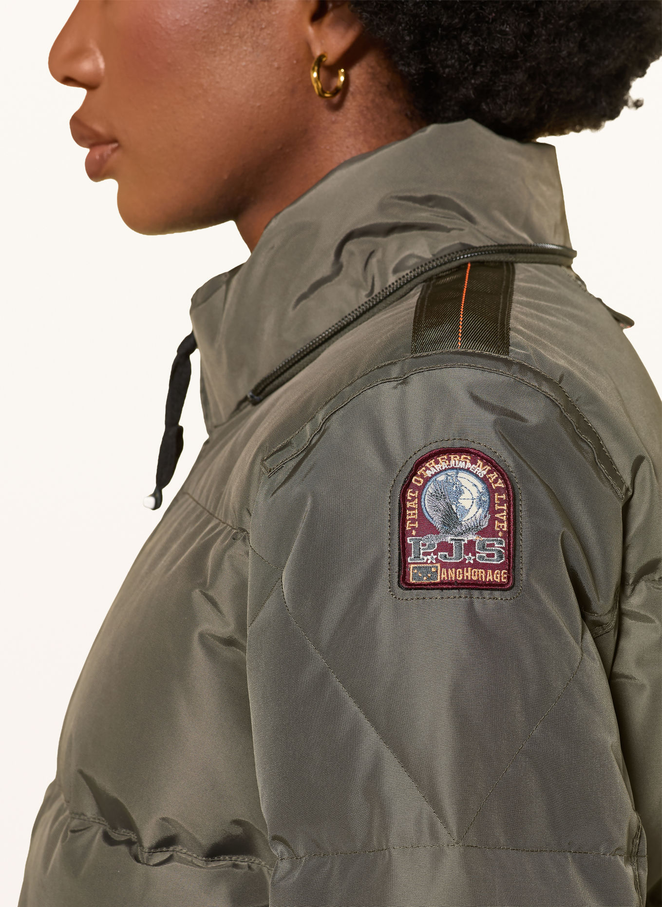 PARAJUMPERS Parka puchowa LONG BEAR z odpinanym kapturem: KHAKI