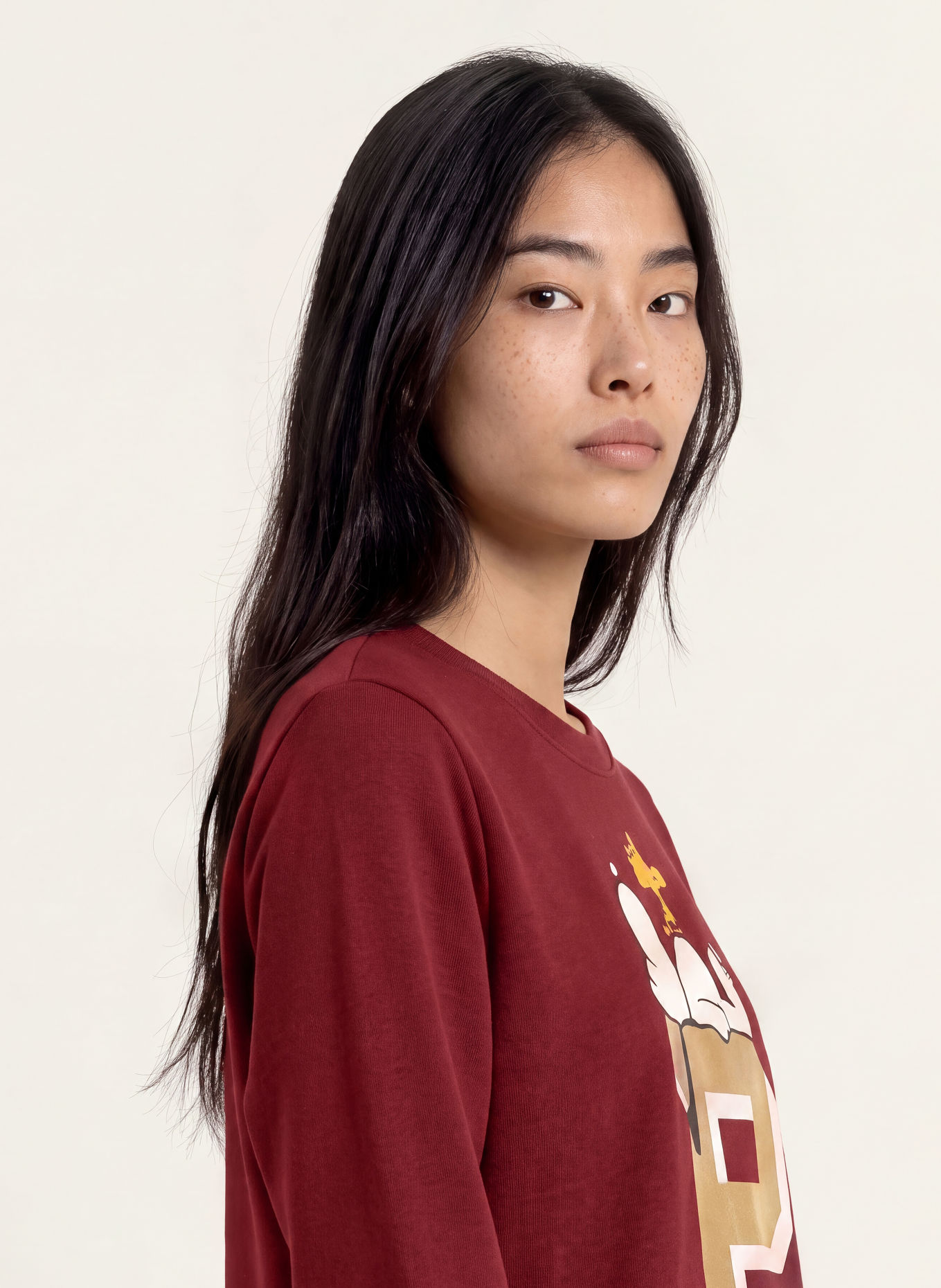 CODELLO Sweatshirt: DARK RED / GOLD / ECRU