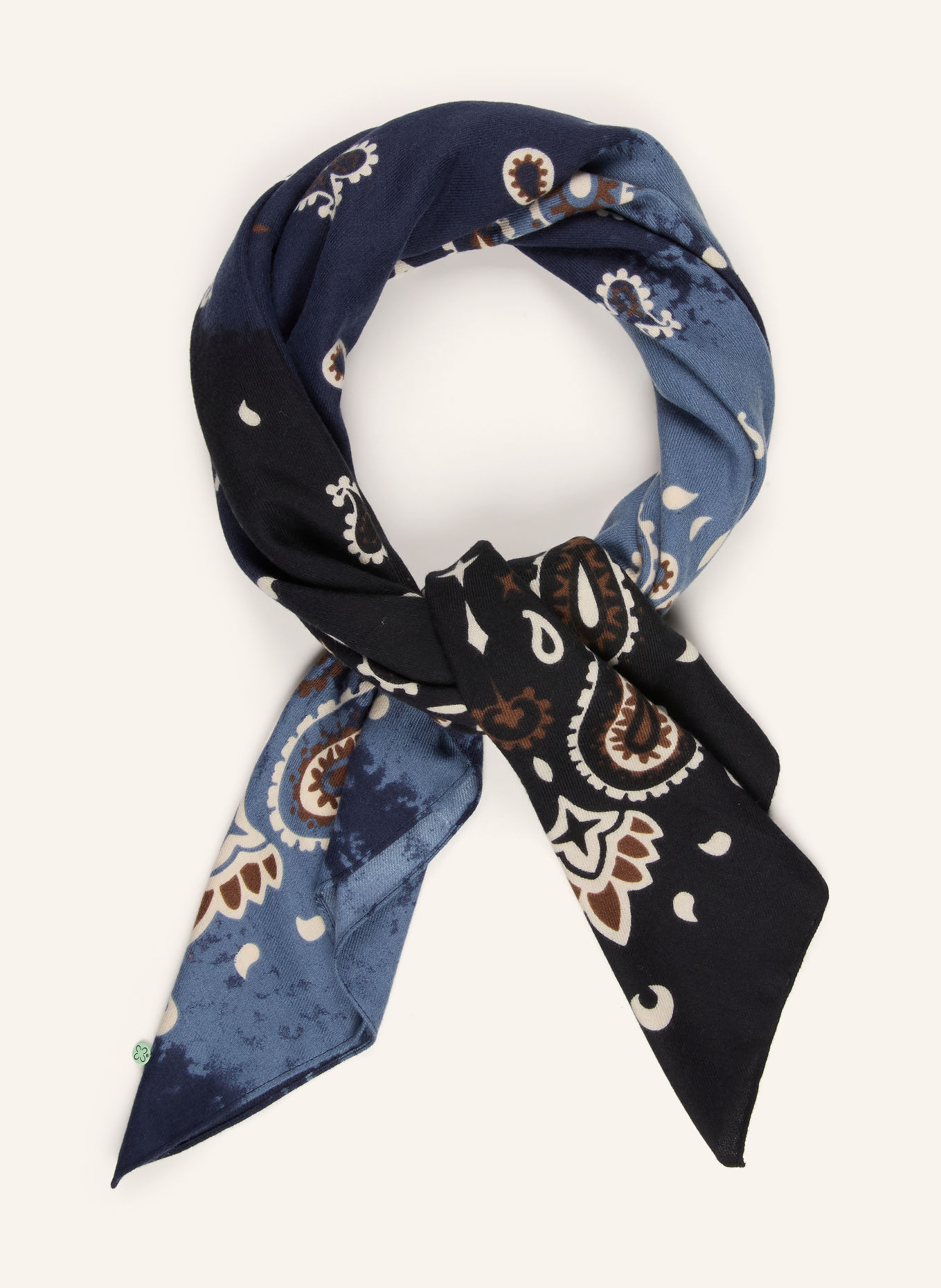 CODELLO Halsdoek: DONKERBLAUW / BRUIN / CRÈME
