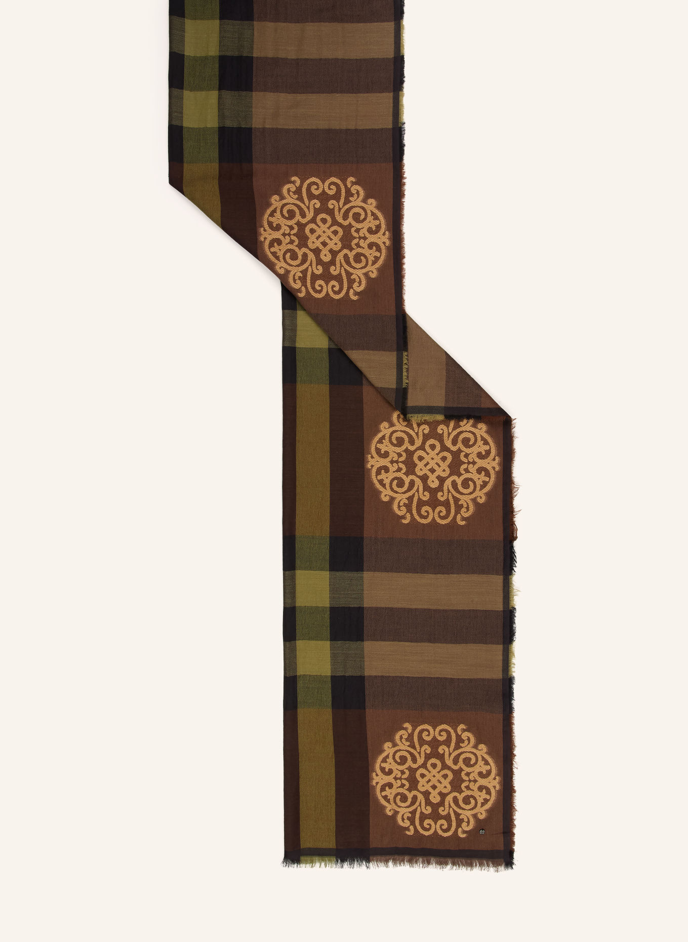 CODELLO Schal: BRAUN / CAMEL / KHAKI