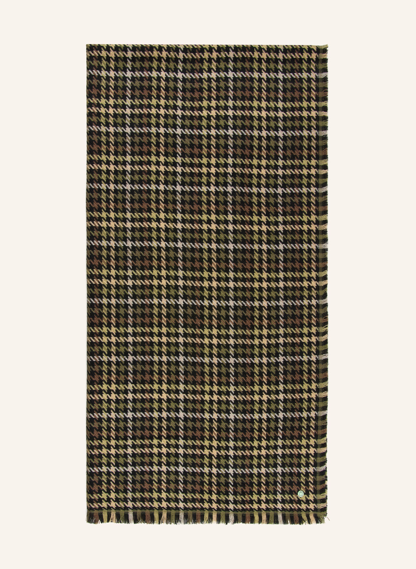 CODELLO Schal: KHAKI / BRAUN / SCHWARZ