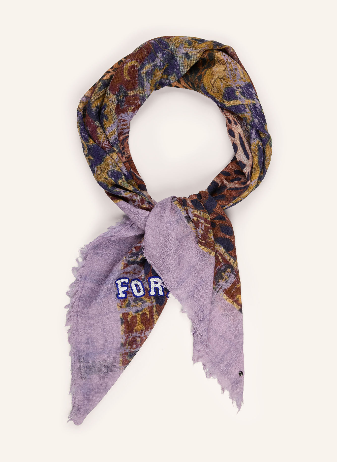 CODELLO Halsdoek: DONKERBLAUW / BRUIN / LICHTPAARS