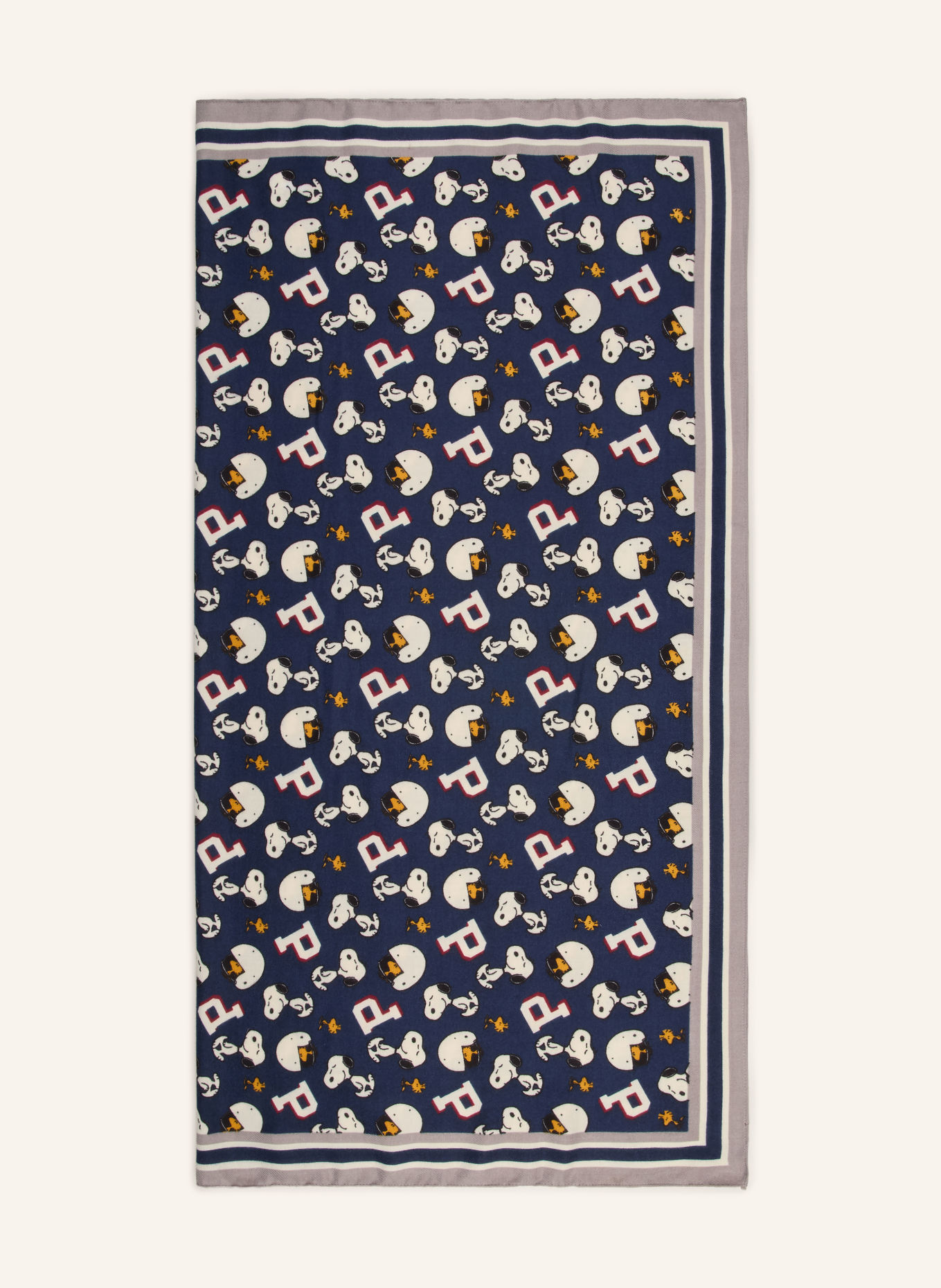 CODELLO Halsdoek SNOOPY: DONKERBLAUW / CRÈME / GRIJS