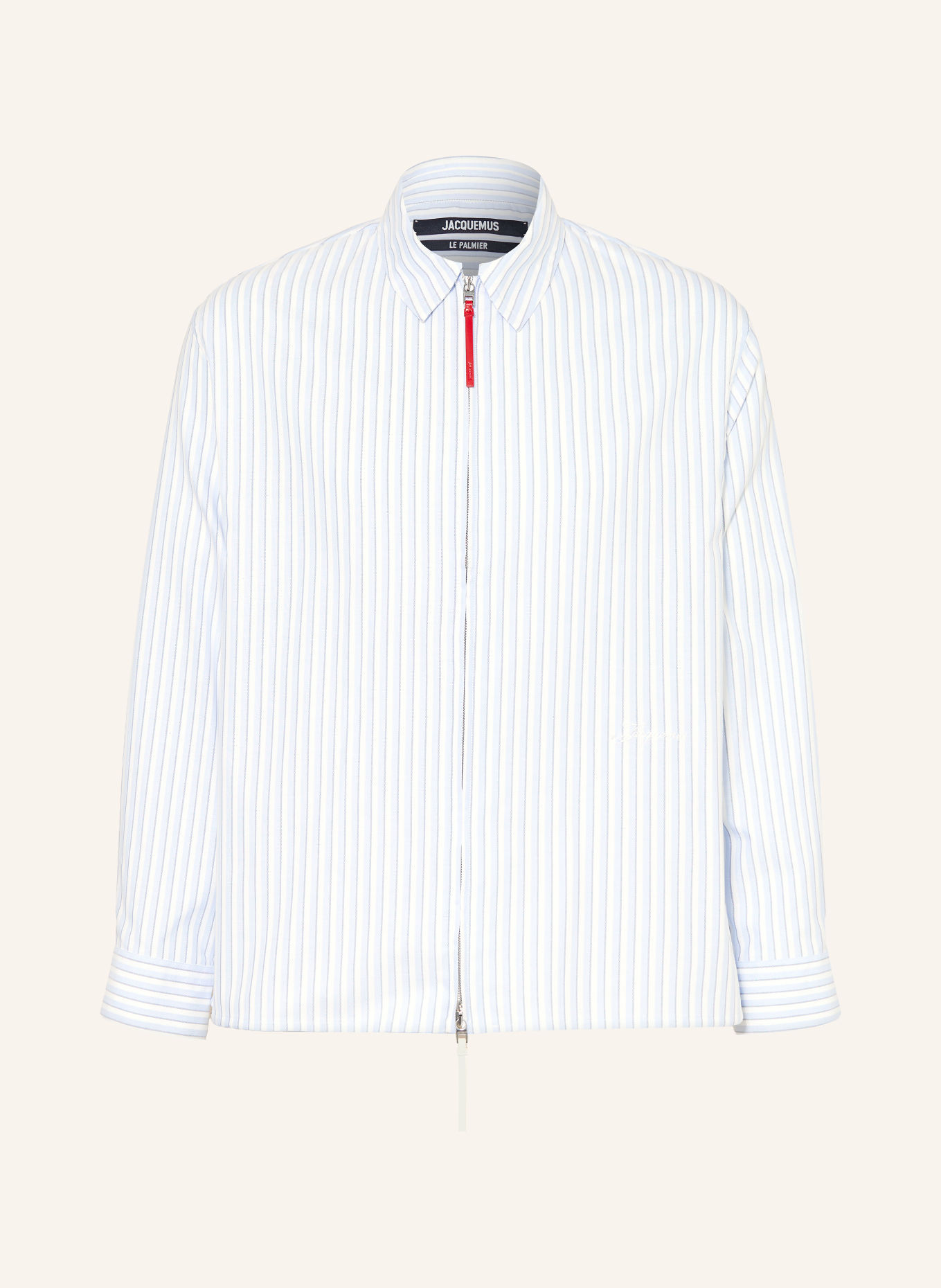 JACQUEMUS Koszula LA CHEMISE FLASH Comfort Fit: JASNONIEBIESKI / SZARONIEBIESKI / BIAŁY