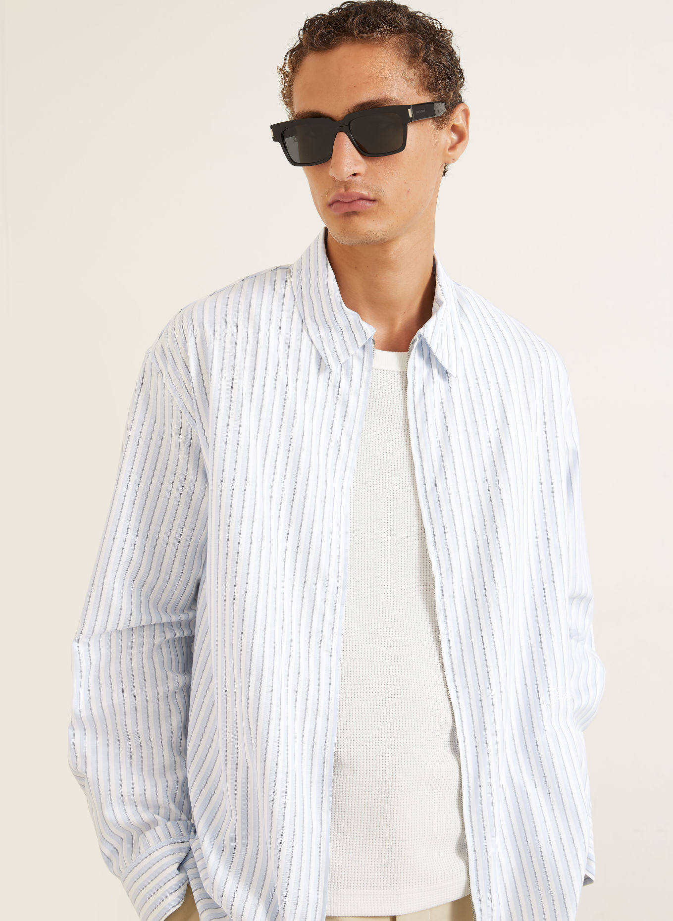 JACQUEMUS Koszula LA CHEMISE FLASH Comfort Fit: JASNONIEBIESKI / SZARONIEBIESKI / BIAŁY