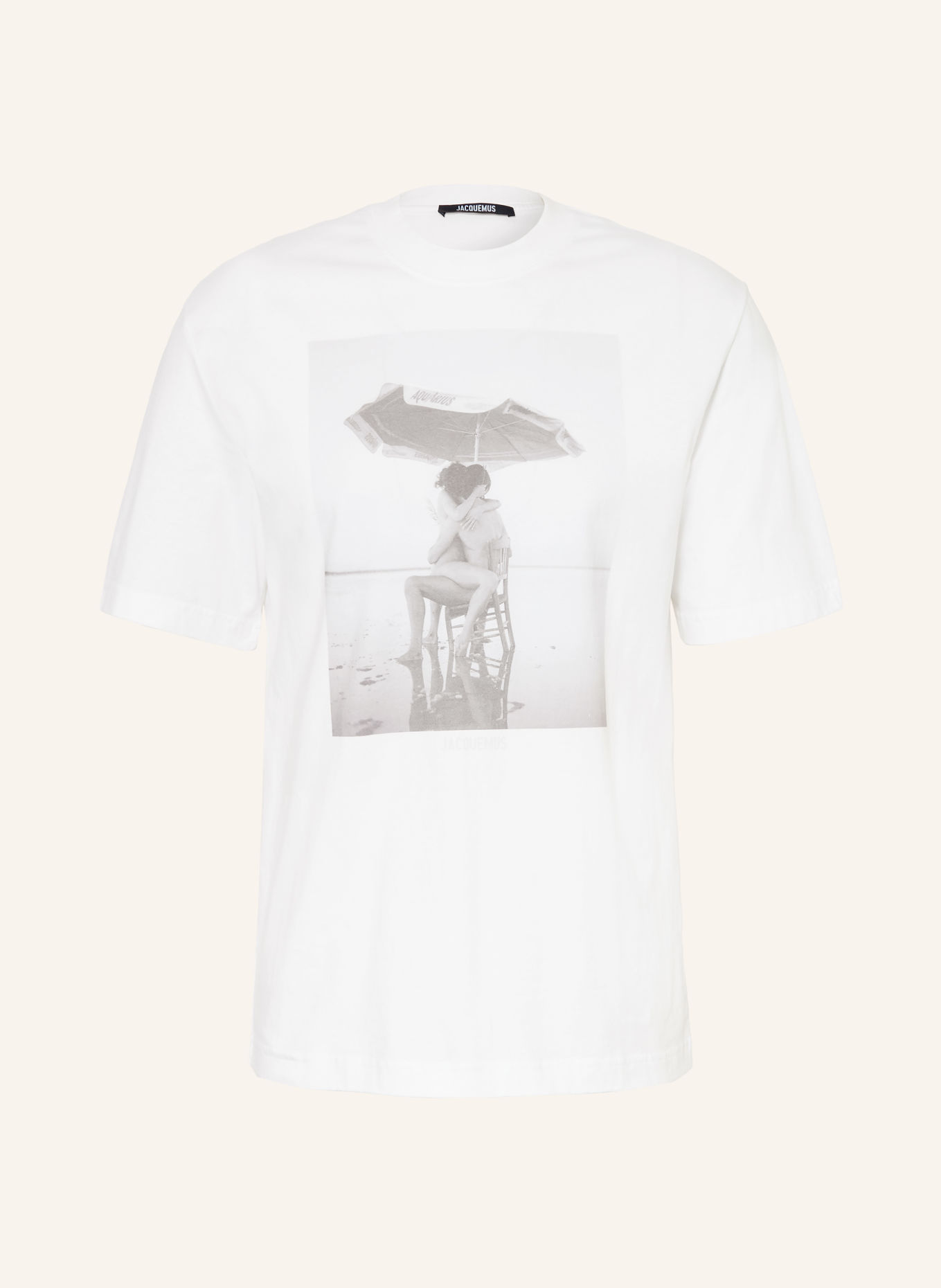 JACQUEMUS T-shirt LE TSHIRT CAMPAGNE: WIT / GRIJS