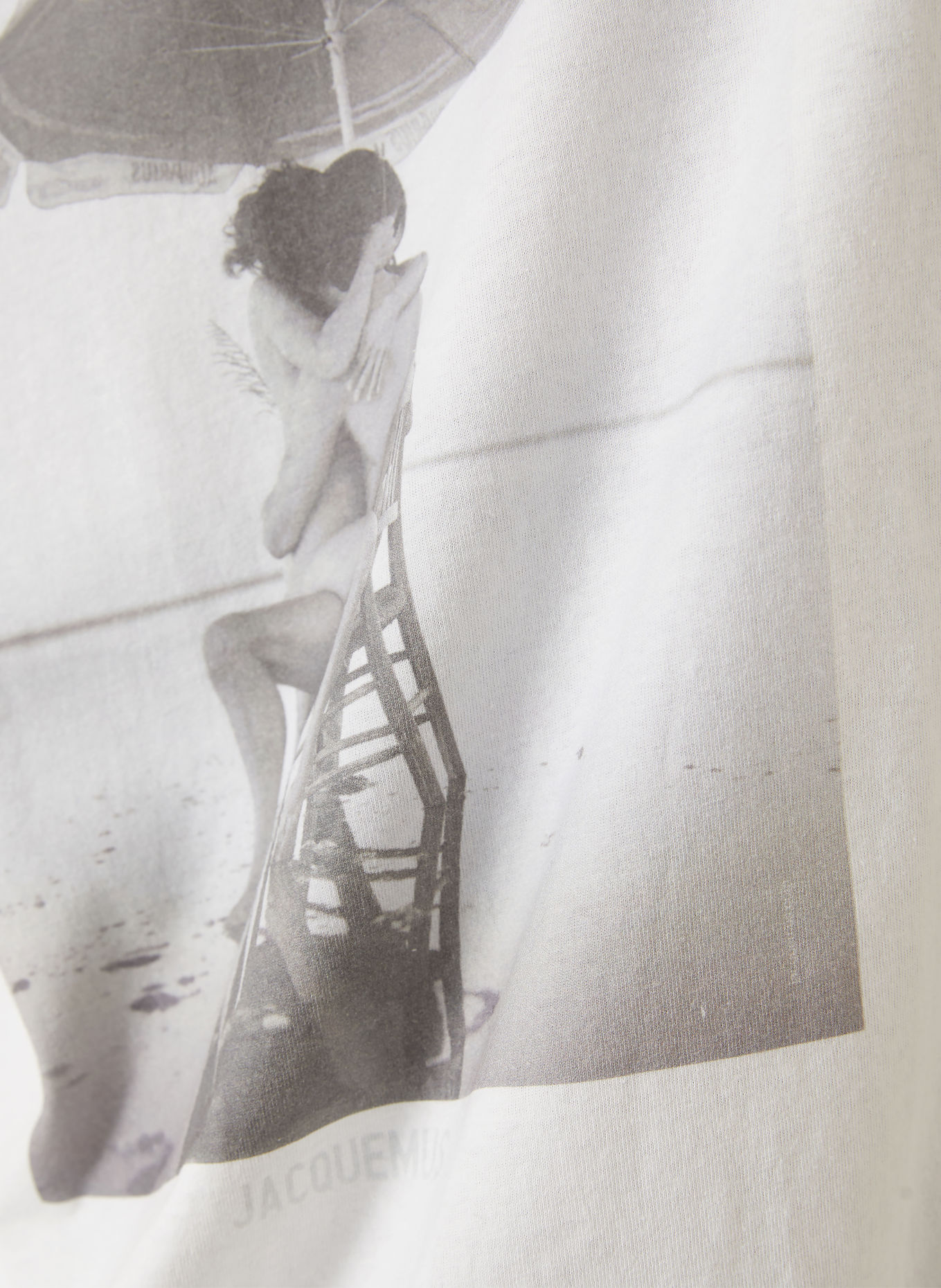 JACQUEMUS T-shirt LE TSHIRT CAMPAGNE: WIT / GRIJS