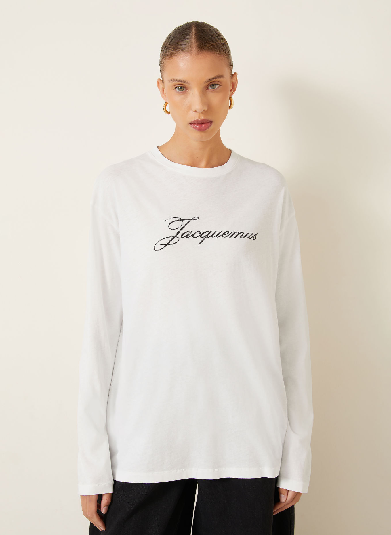 JACQUEMUS Long-sleeve shirt LE T-Shirt MONTAIGNE: WHITE