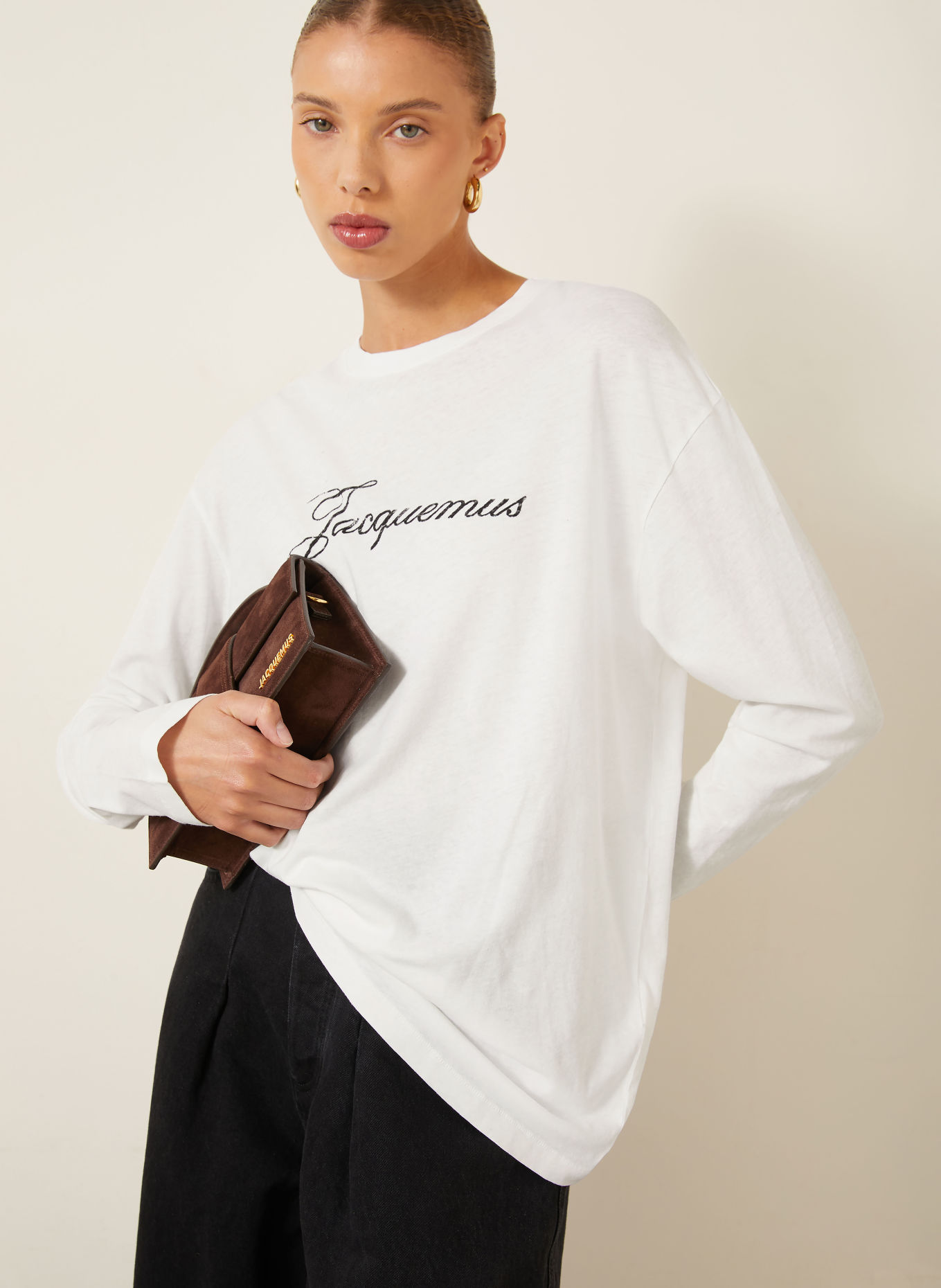 JACQUEMUS Long-sleeve shirt LE T-Shirt MONTAIGNE: WHITE
