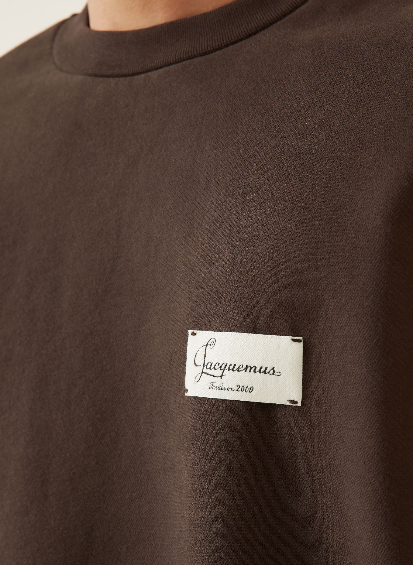 JACQUEMUS Sweatshirt LE SWEATSHIRT MONTAIGNE: DUNKELBRAUN