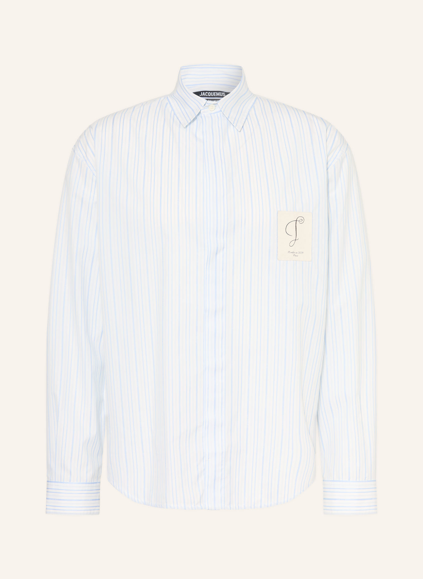 JACQUEMUS Koszula LA CHEMISE SIMON ML Comfort Fit: JASNONIEBIESKI / BIAŁY