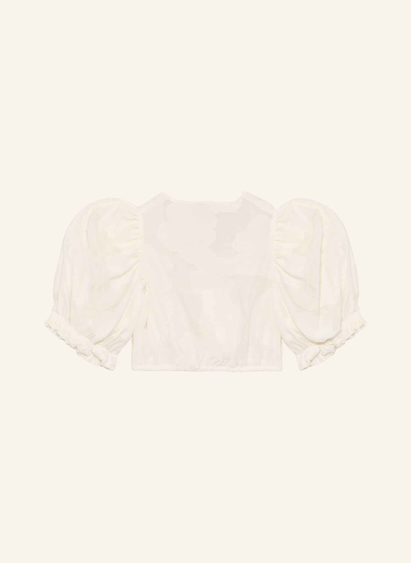 CocoVero Dirndlbluse SIN mit Rüschen: ECRU