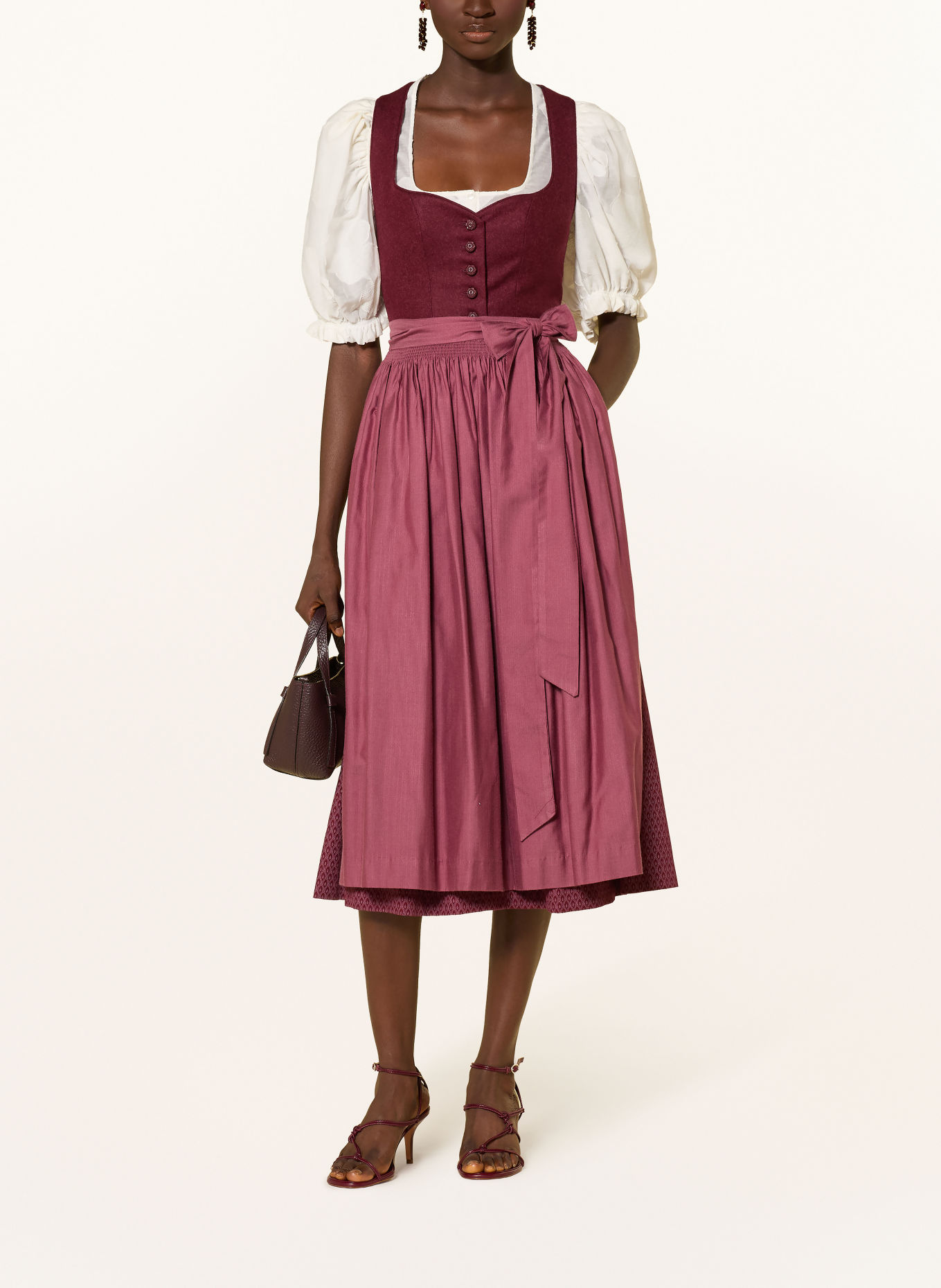CocoVero Dirndlbluse SIN mit Rüschen: ECRU