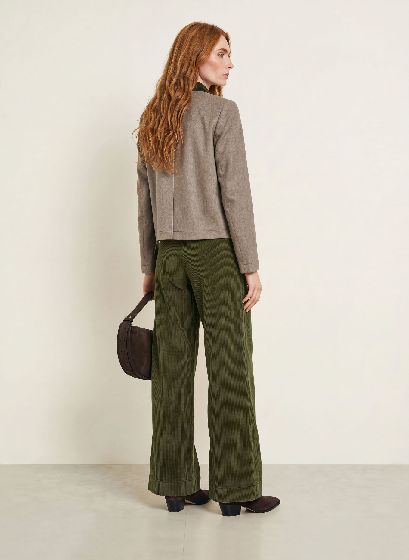 Grasegger GRETA Cord Pants: GREEN