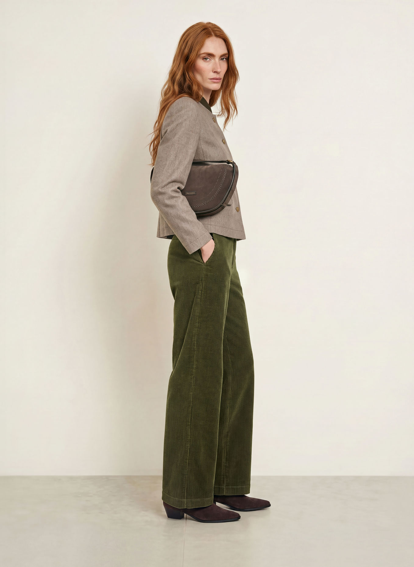 Grasegger GRETA Cord Pants: GREEN
