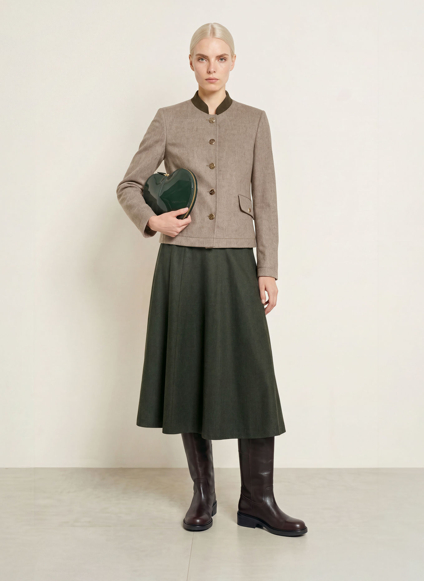 Grasegger Veste Janker SILKE: BEIGE / KAKI