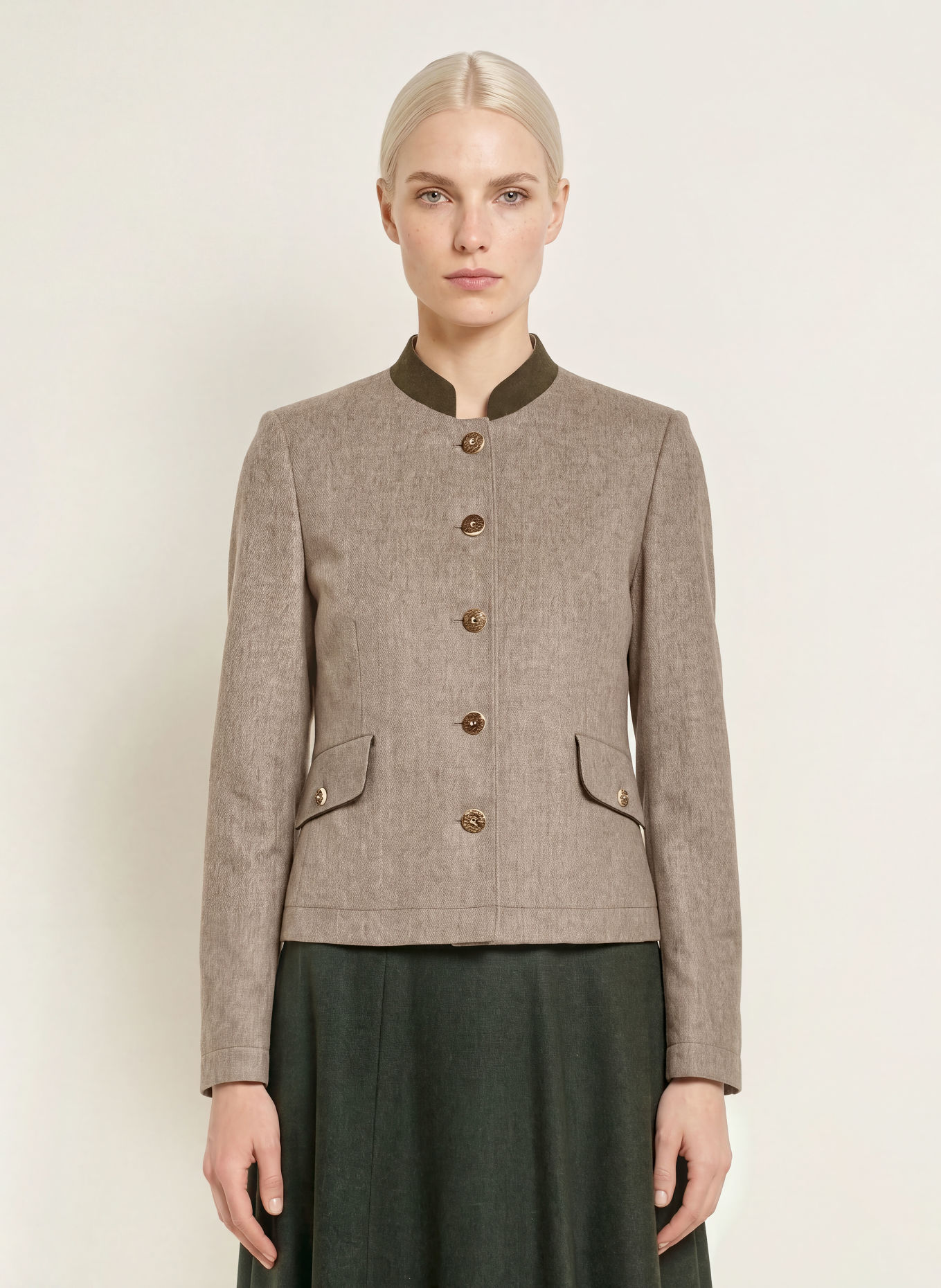 Grasegger Veste Janker SILKE: BEIGE / KAKI