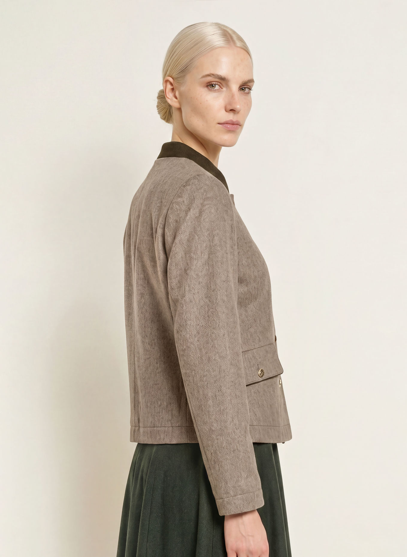 Grasegger Veste Janker SILKE: BEIGE / KAKI