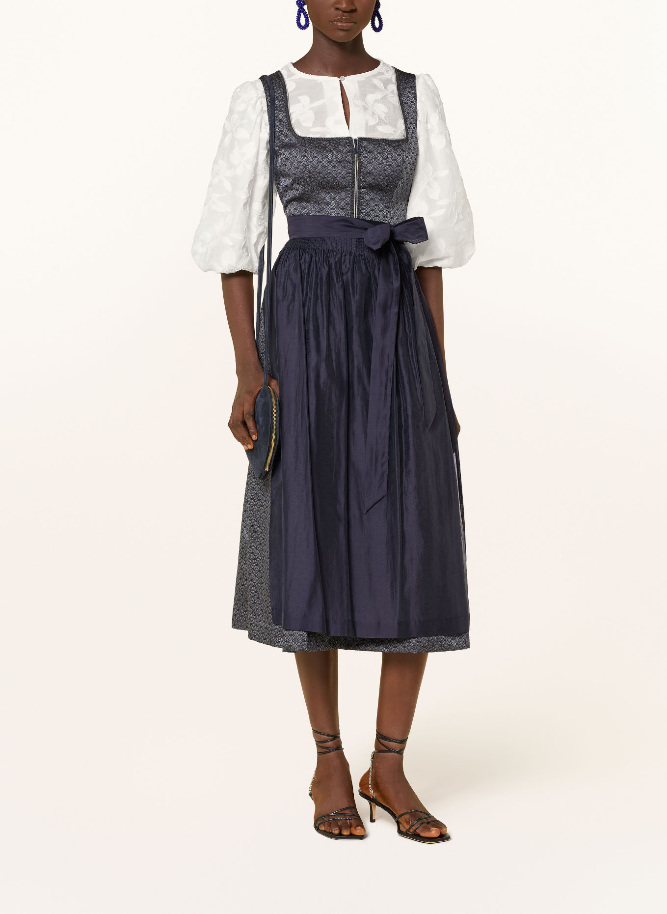 Spieth & Wensky Dirndlblouse KIRNIA met 3/4-mouwen: WIT