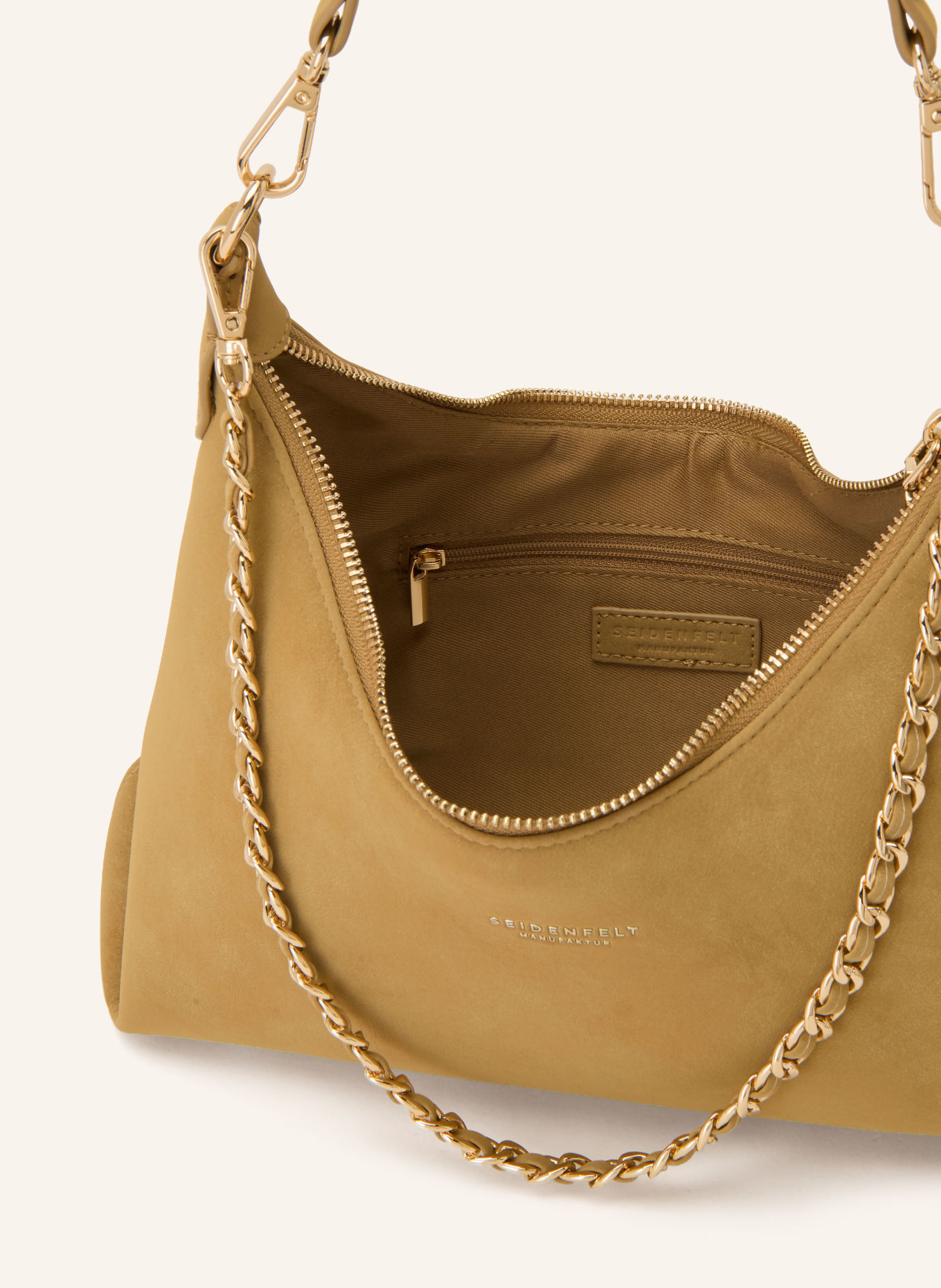 SEIDENFELT RENA MEDIUM Bucket bag: CAMEL