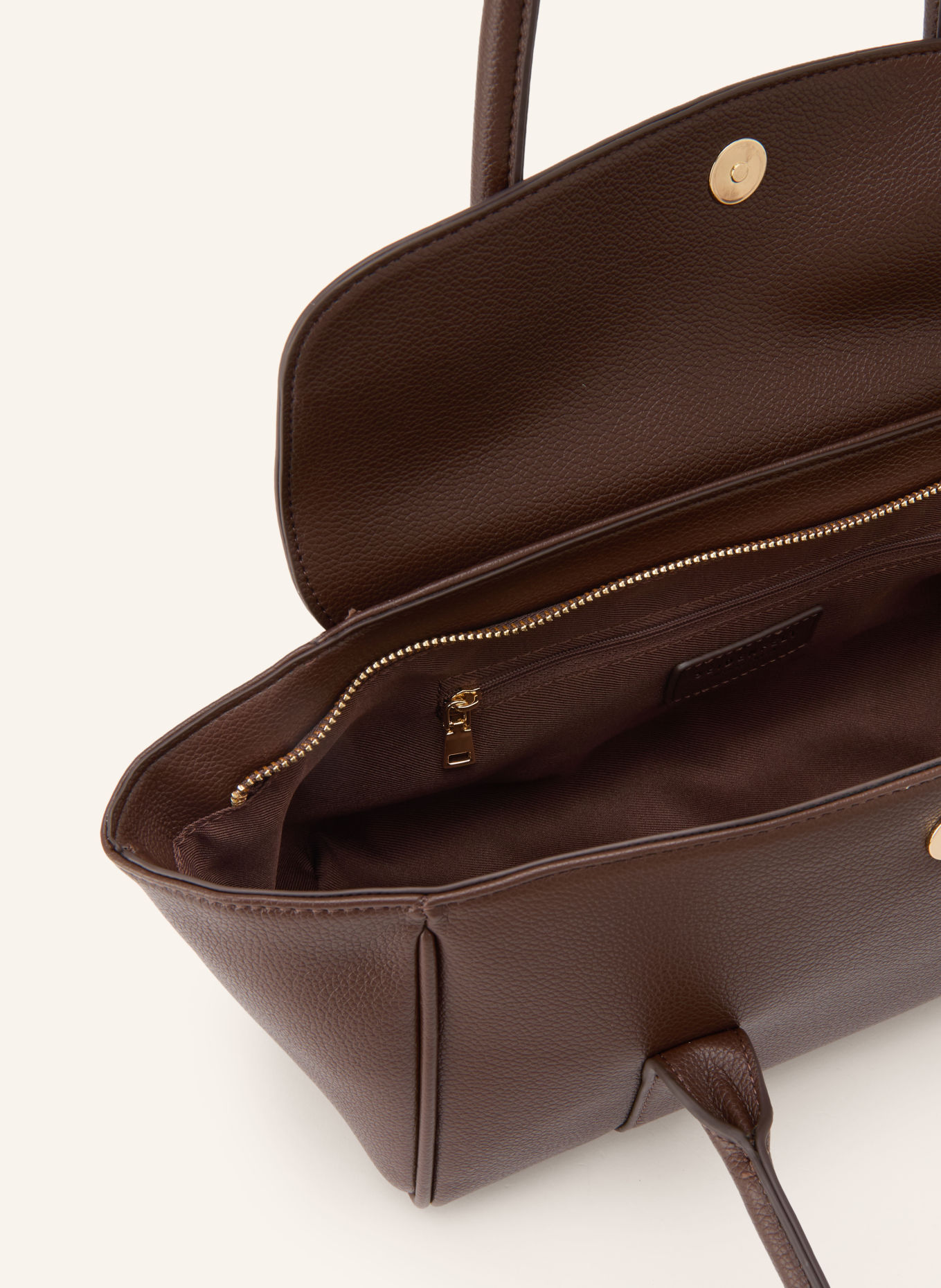 SEIDENFELT Schultertasche NELMA: DUNKELBRAUN