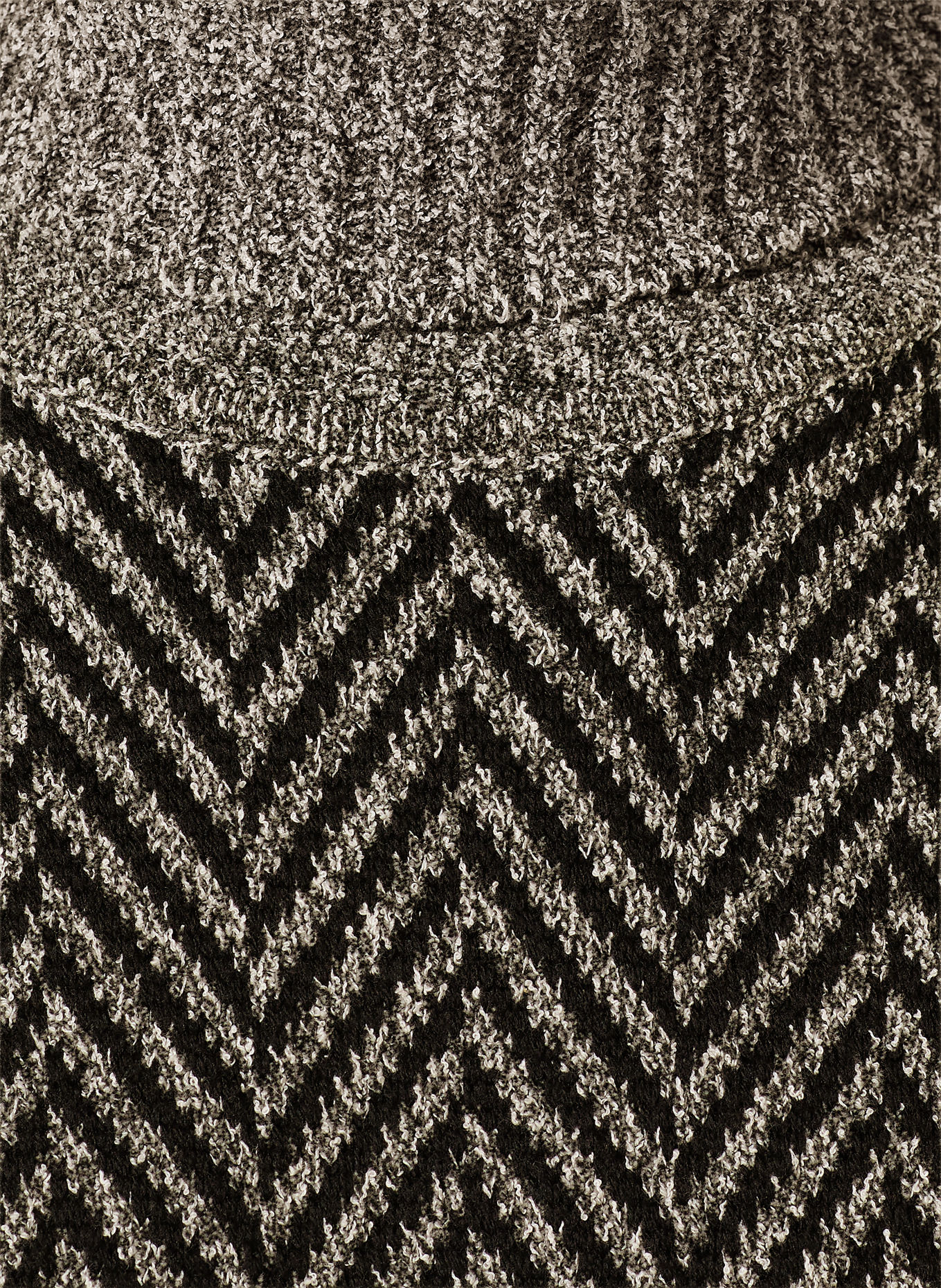 HUGO Pull à col roulé SHERBORNE: NOIR / GRIS
