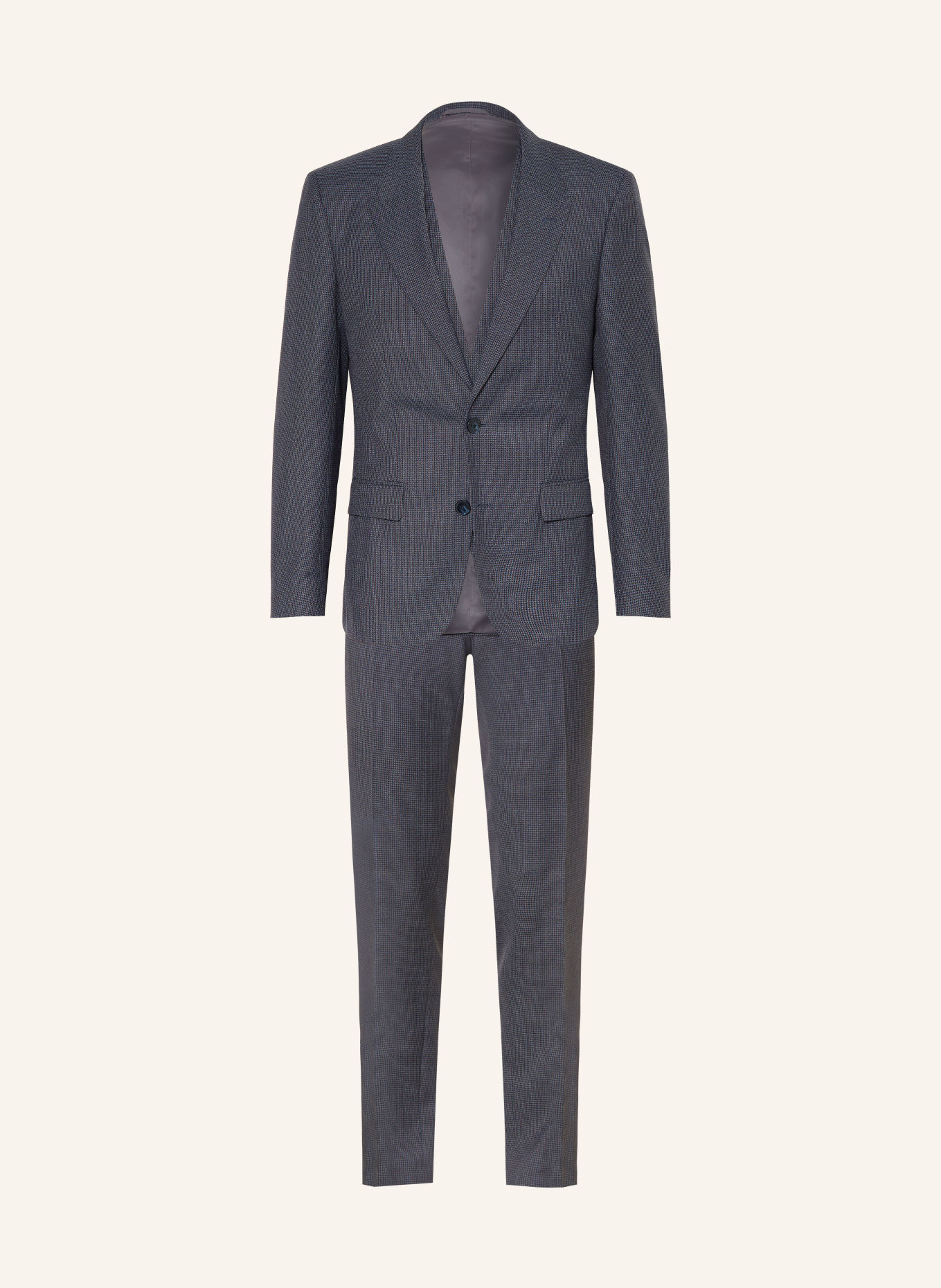 HUGO Anzug HENRY GETLIN Extra Slim Fit: BLAU / BRAUN / DUNKELBLAU