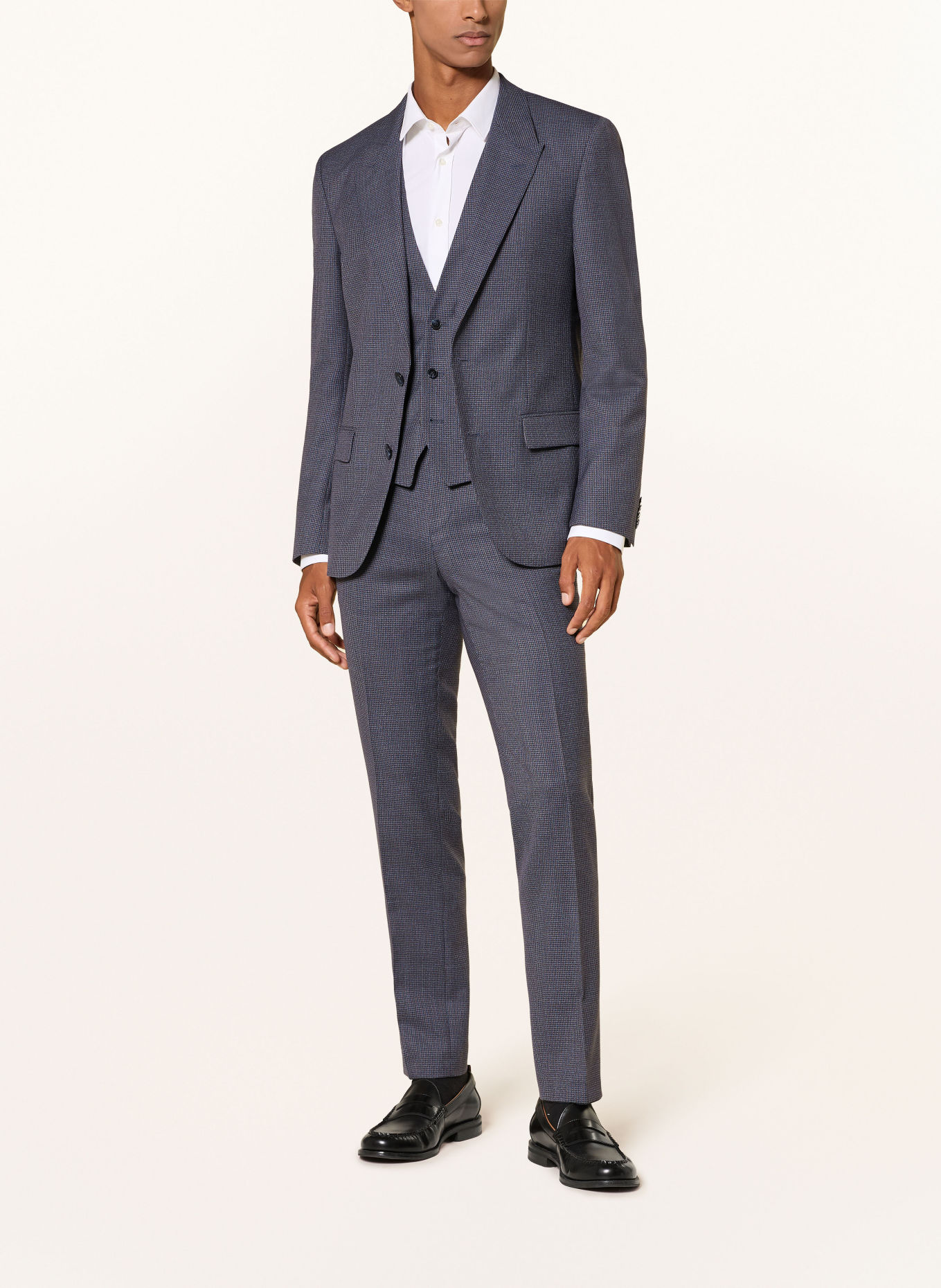HUGO Anzug HENRY GETLIN Extra Slim Fit: BLAU / BRAUN / DUNKELBLAU