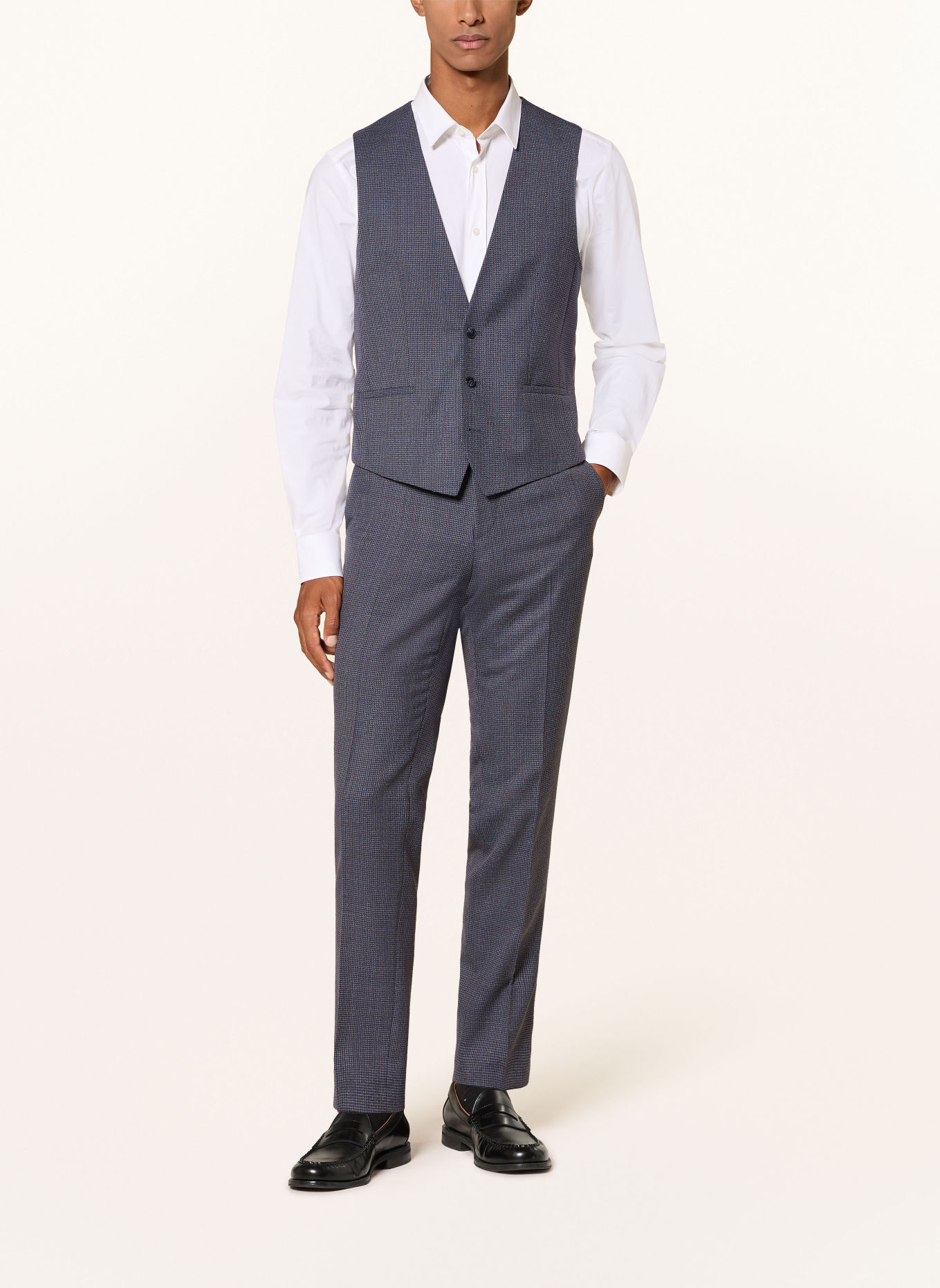 HUGO Anzug HENRY GETLIN Extra Slim Fit: BLAU / BRAUN / DUNKELBLAU