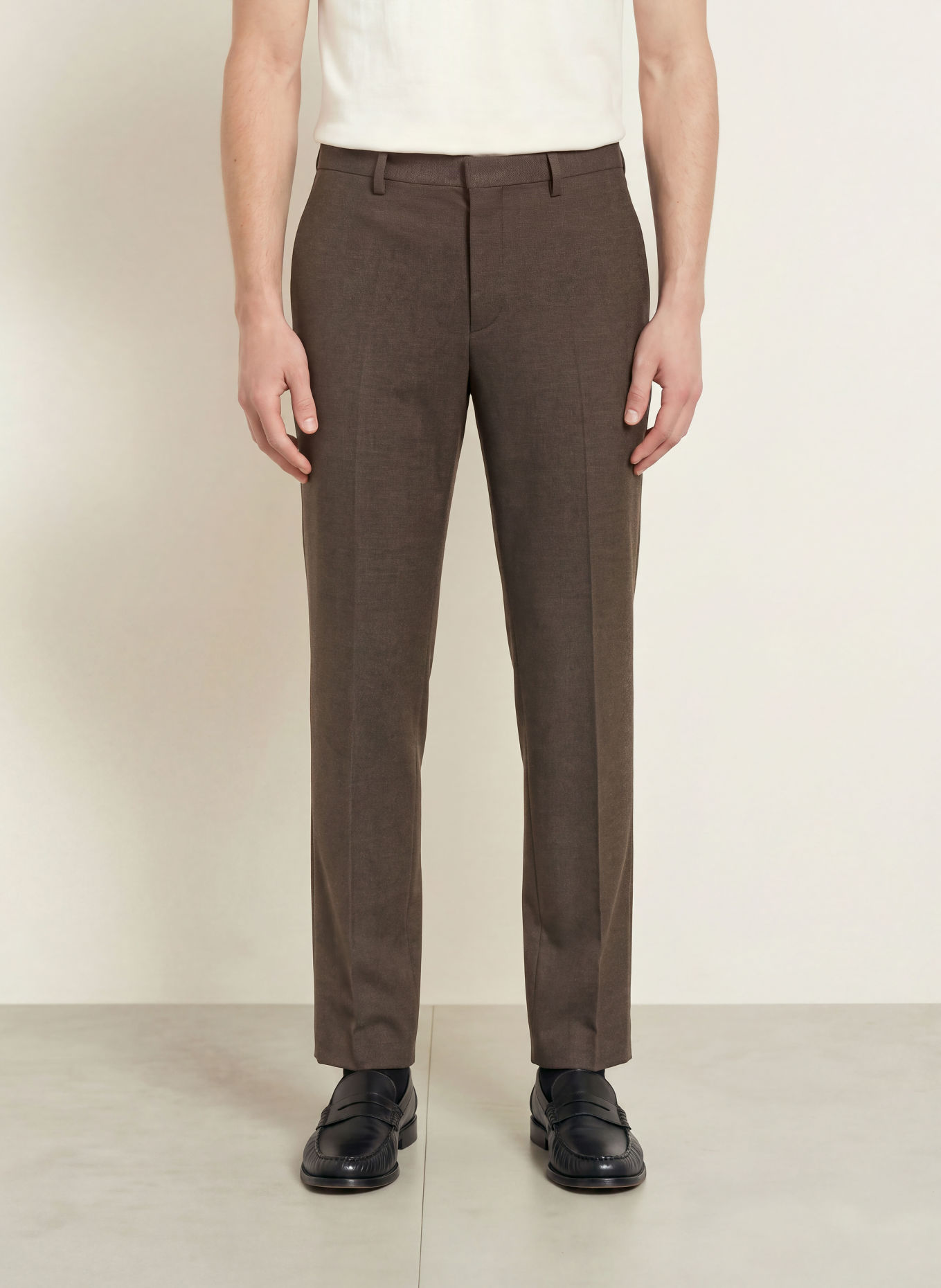 HUGO Anzughose HESTEN Extra Slim Fit: 903 Brown Overflow