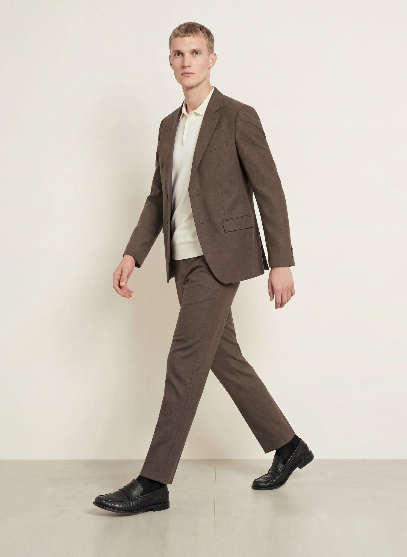 HUGO Anzughose HESTEN Extra Slim Fit: 903 Brown Overflow