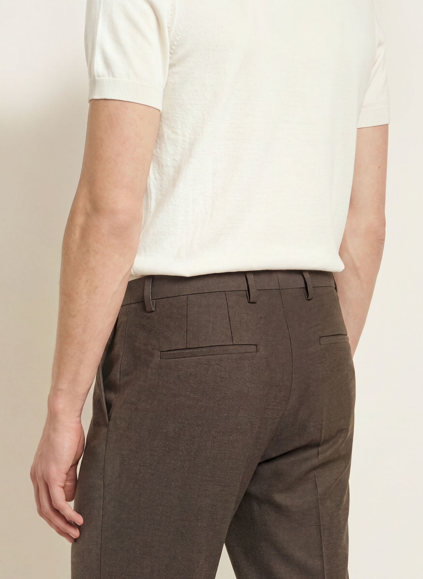 HUGO Anzughose HESTEN Extra Slim Fit: 903 Brown Overflow