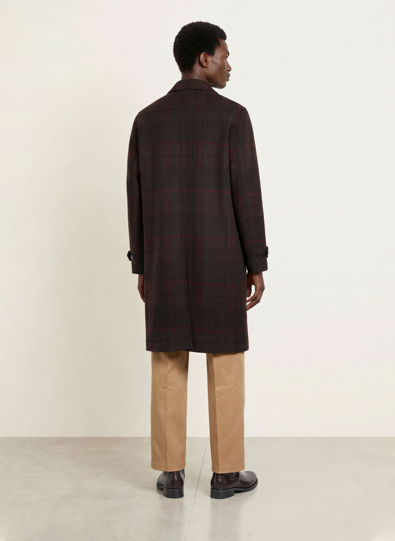 HUGO Mantel METTOS: MARRON FONCÉ / DONKERROOD