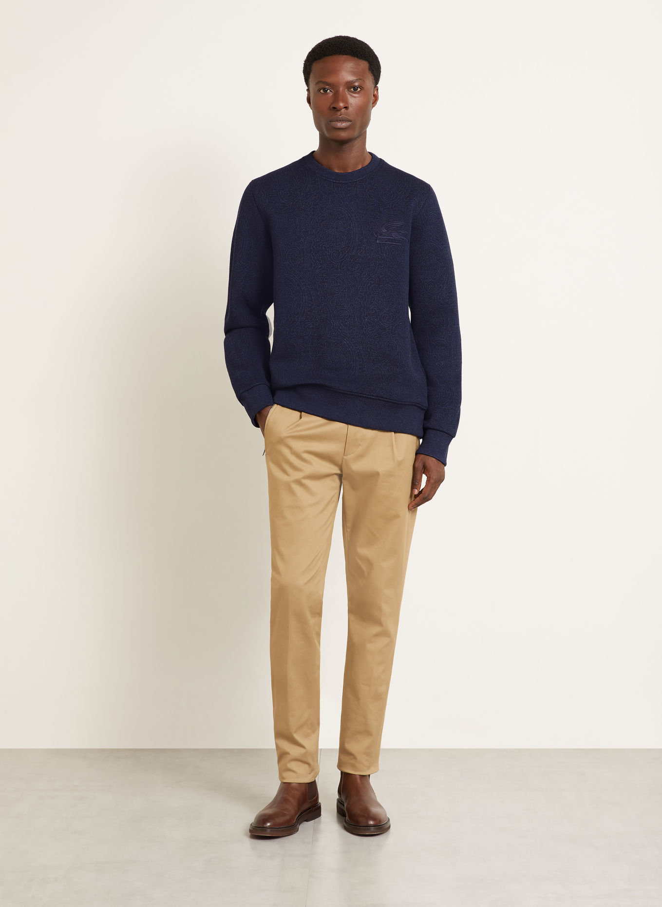 ETRO Sweatshirt: DONKERBLAUW