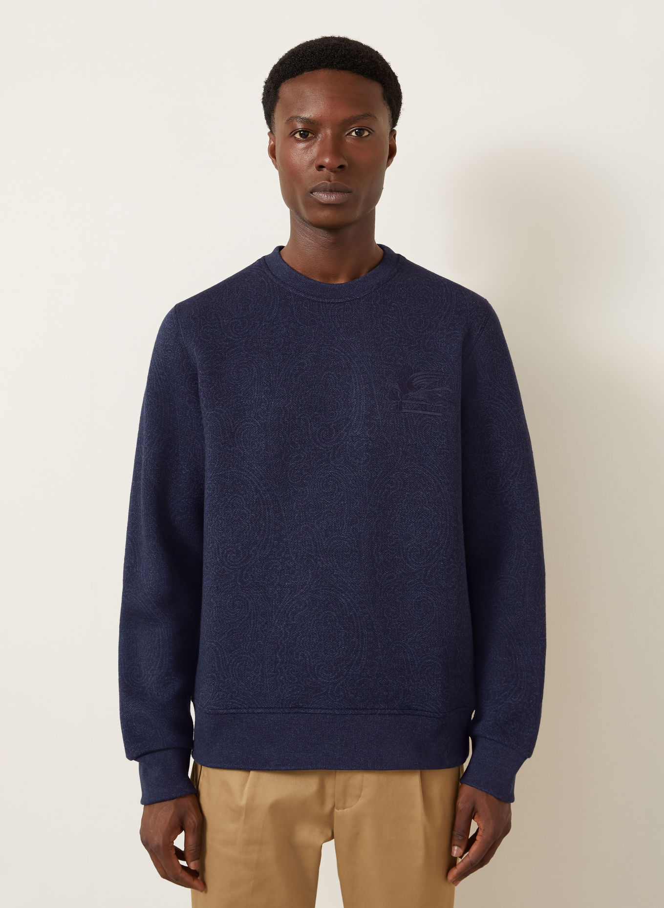 ETRO Sweatshirt: DONKERBLAUW