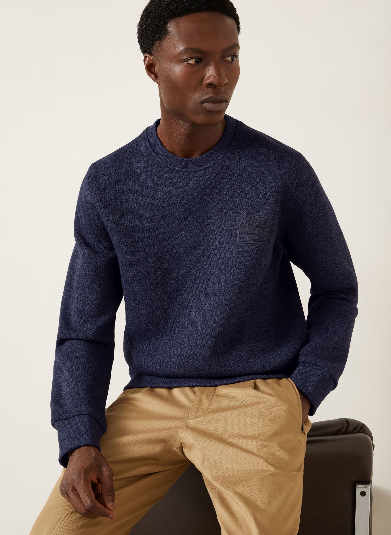 ETRO Sweatshirt: DONKERBLAUW