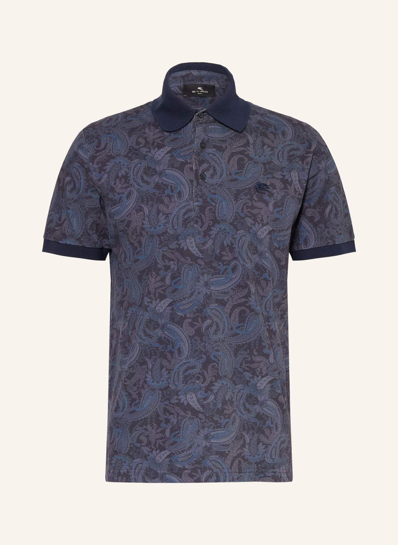 ETRO Koszulka polo Piqué: GRANATOWY