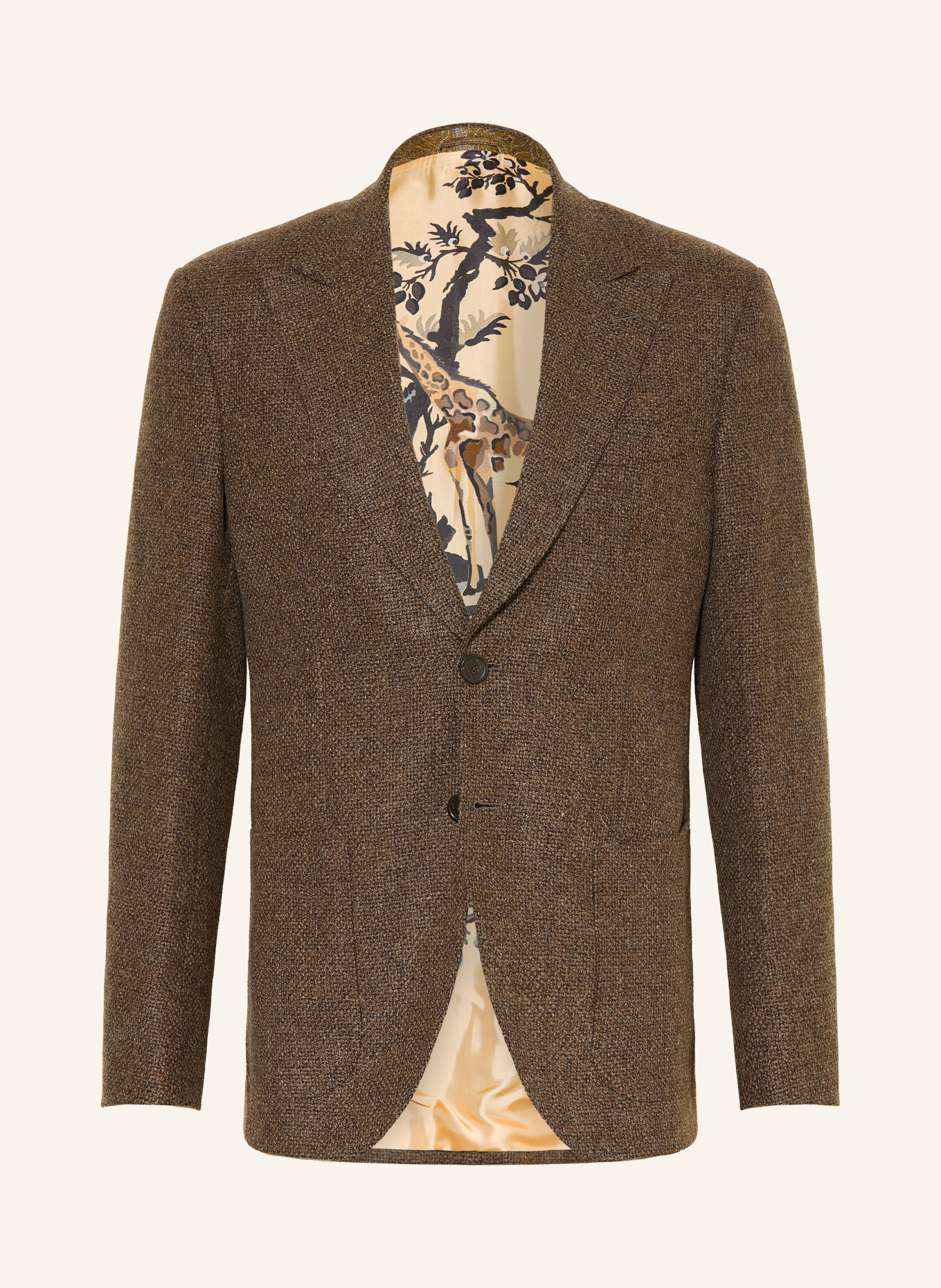 ETRO Marynarka o kroju Extra Slim Fit: BRĄZOWY / CIEMNOBRĄZOWY