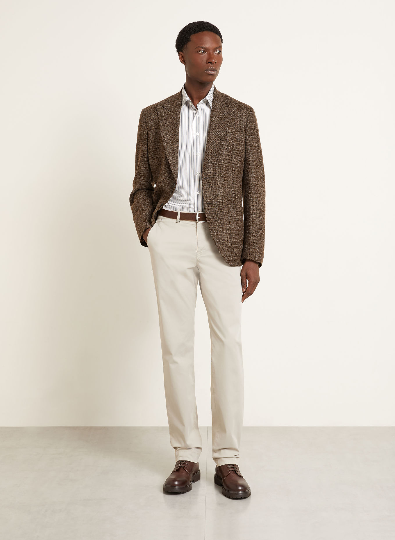 ETRO Marynarka o kroju Extra Slim Fit: BRĄZOWY / CIEMNOBRĄZOWY