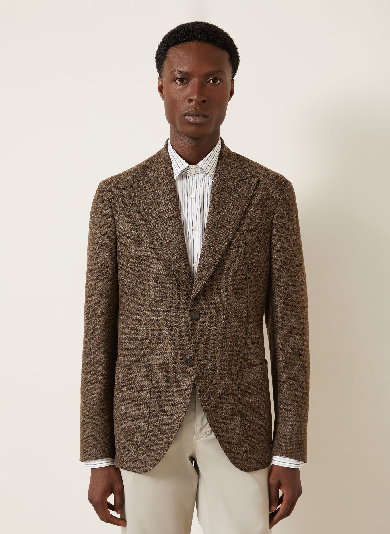 ETRO Marynarka o kroju Extra Slim Fit: BRĄZOWY / CIEMNOBRĄZOWY