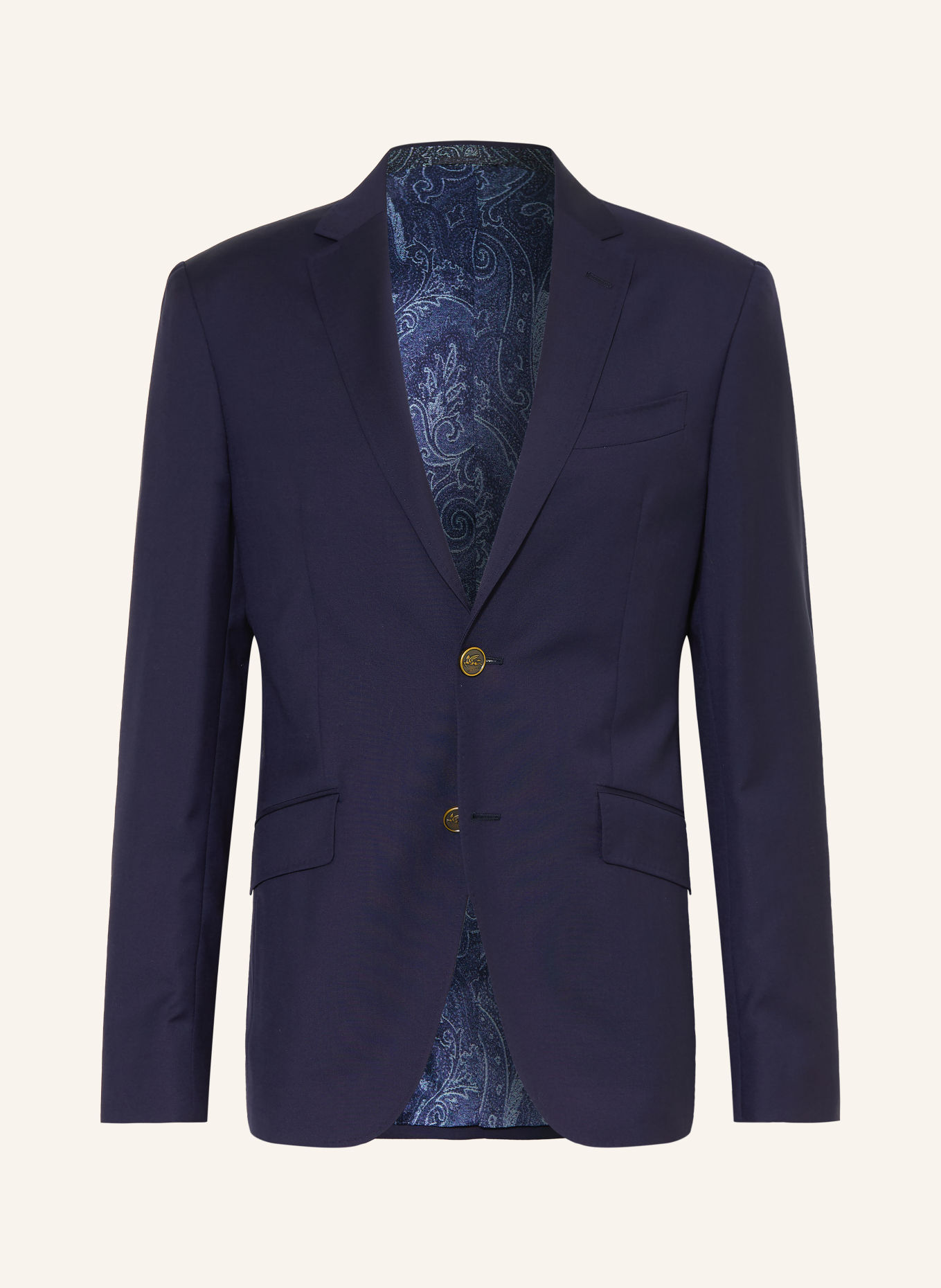 ETRO Marynarka o kroju slim fit: GRANATOWY